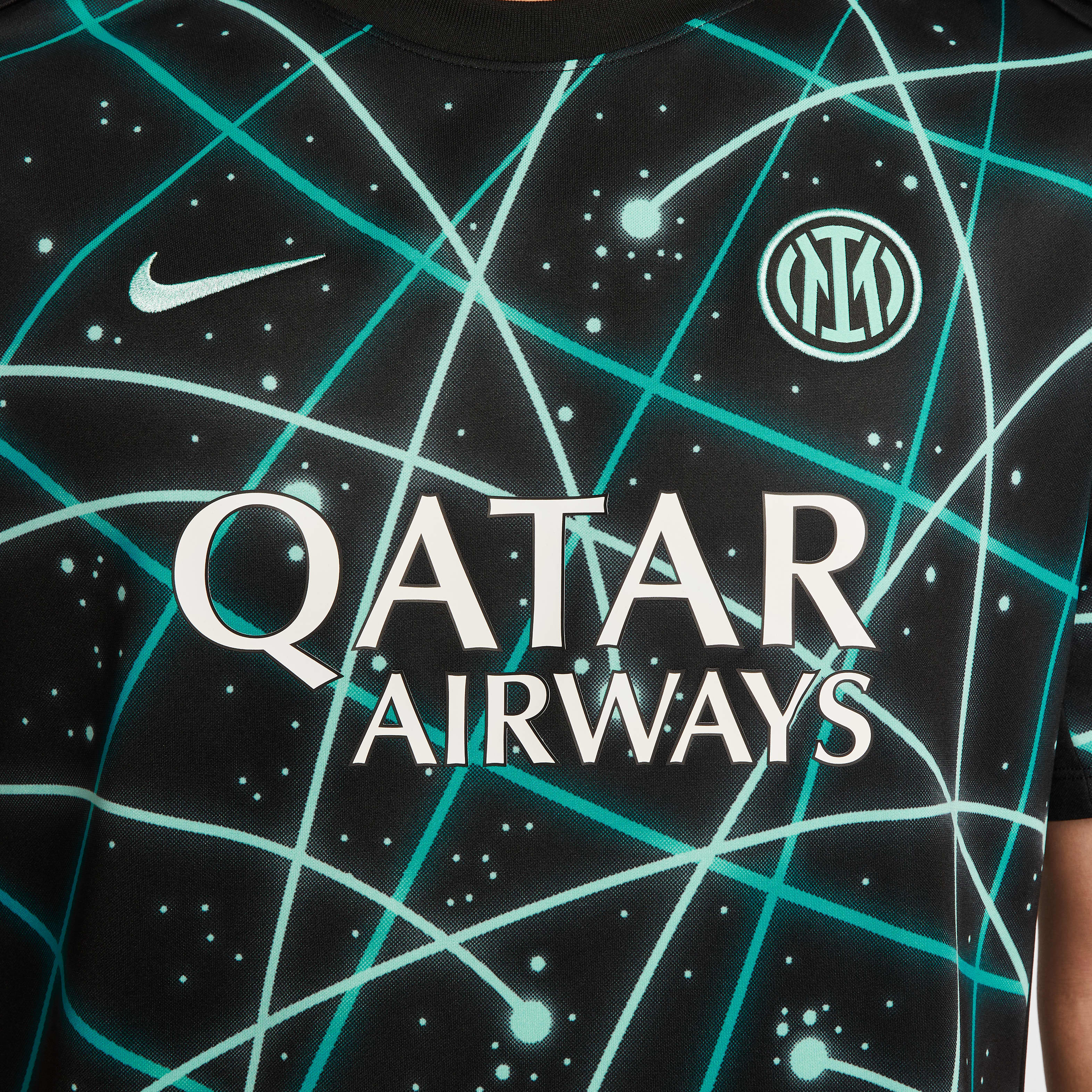 Inter Milan Academy Pro Men's Nike Dri-FIT Soccer Pre-Match Short-Sleeve Top