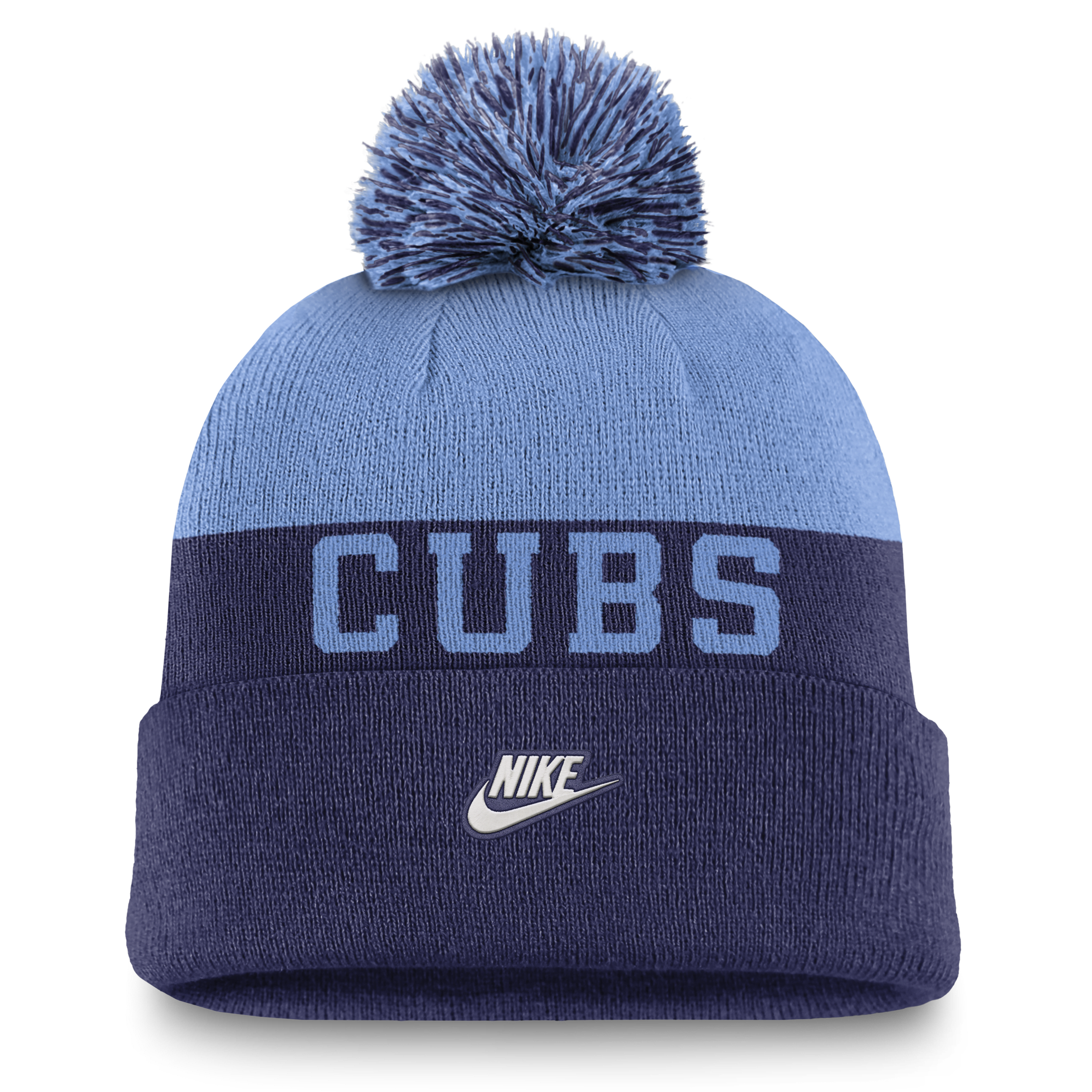 Chicago Cubs Rewind Peak Men's Nike MLB Cuffed Pom Beanie