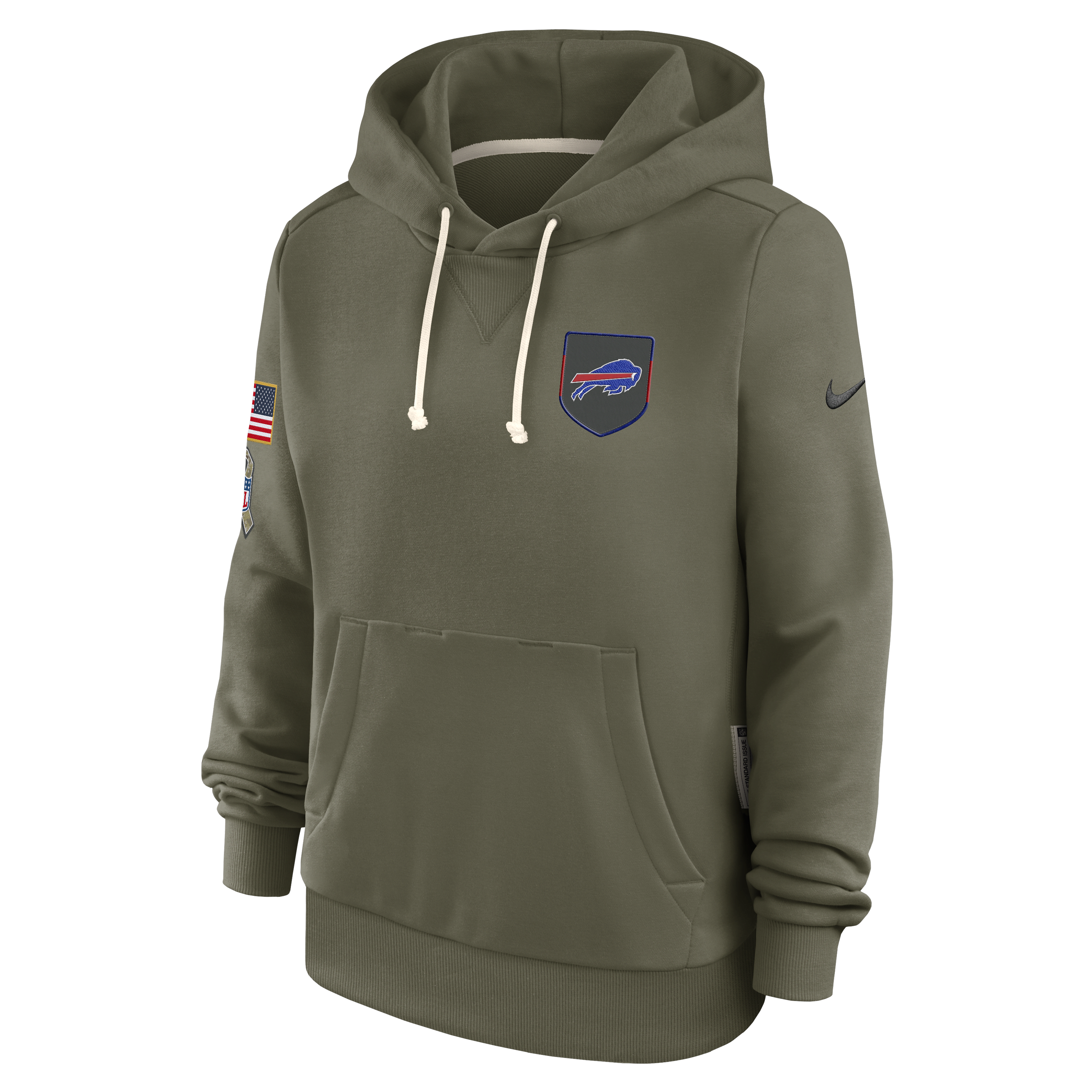 Buffalo Bills Salute to Service Sideline Women's Nike Dri-FIT NFL Pullover Hoodie