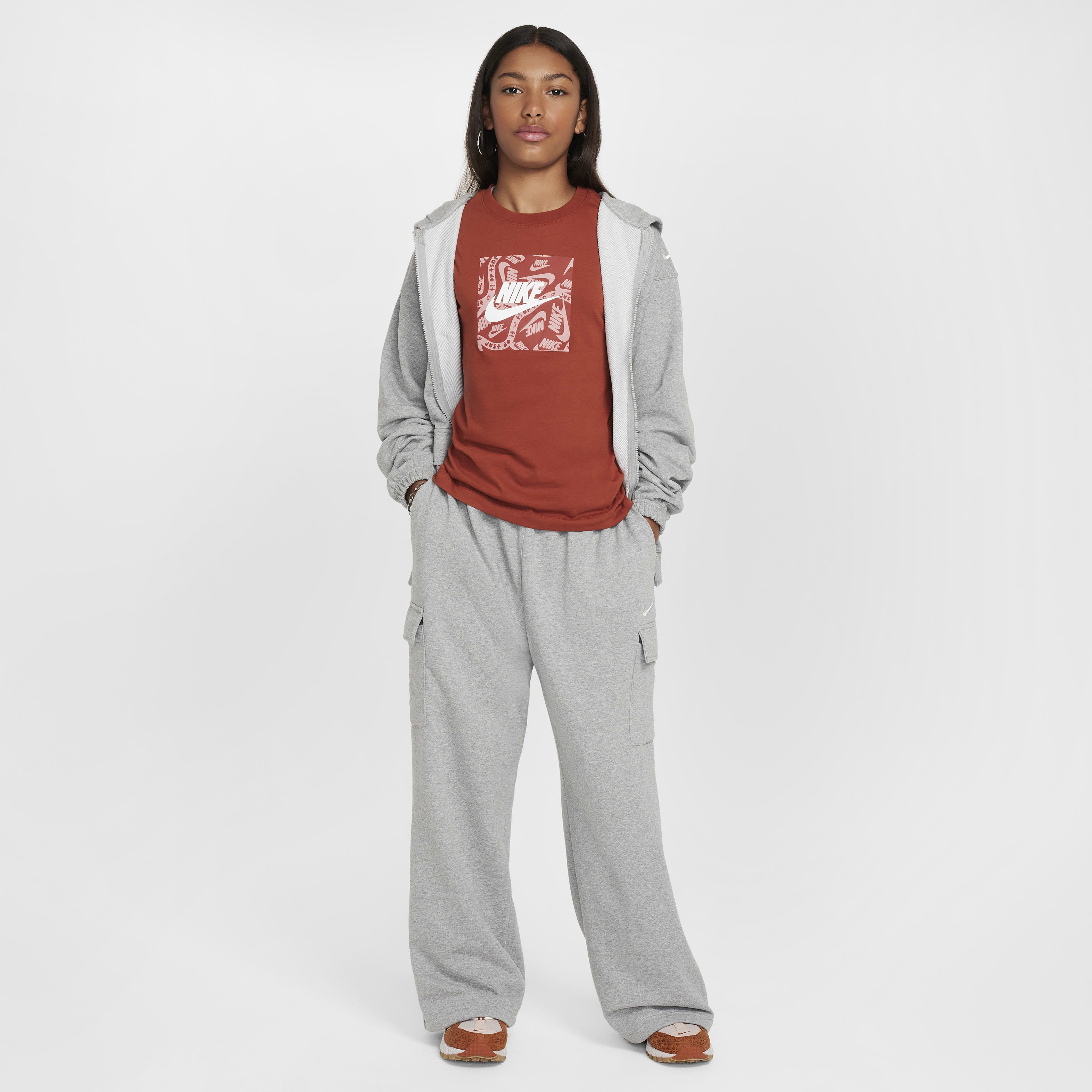 Nike Sportswear Girls' Dri-FIT Oversized Fleece Pants