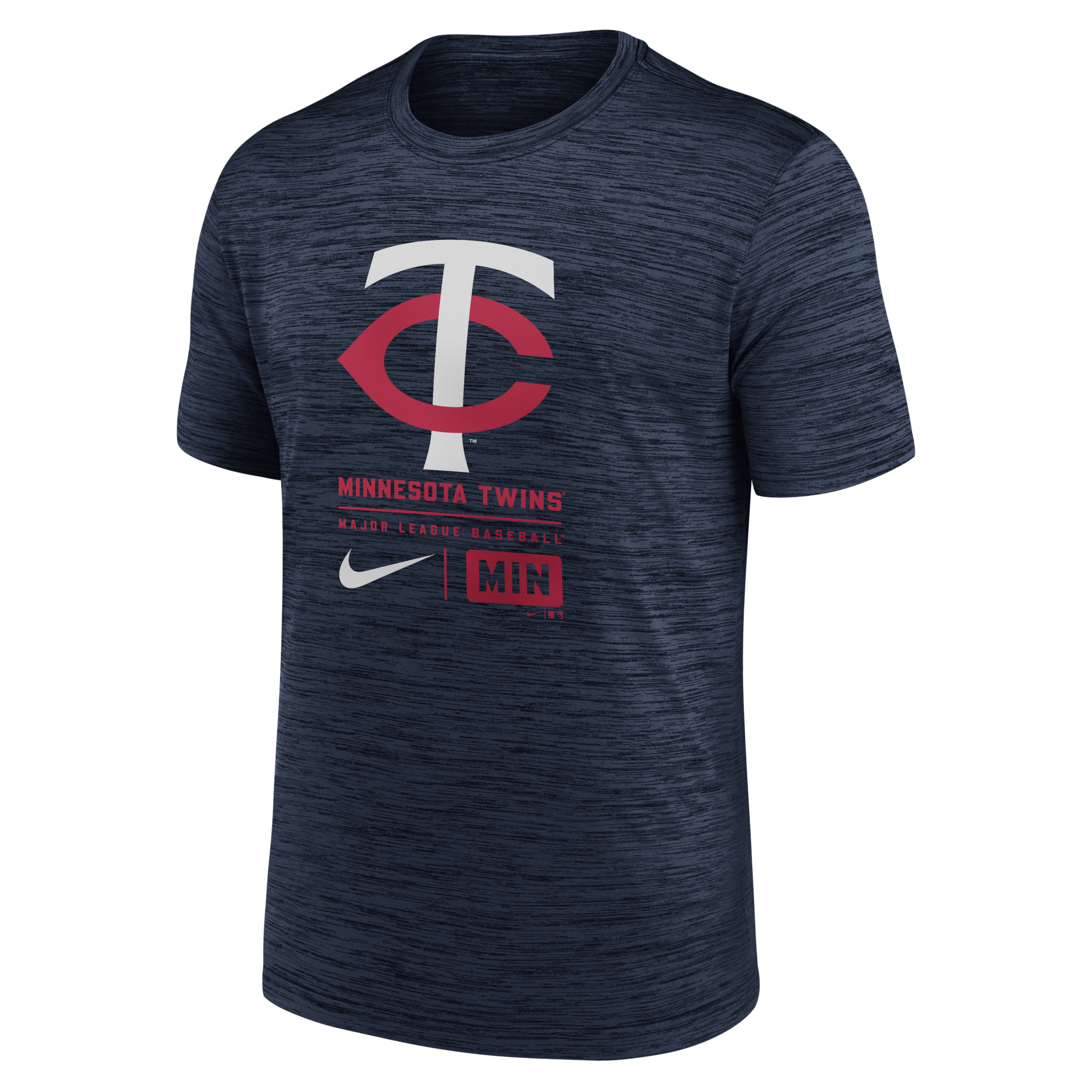 Minnesota Twins Large Logo Velocity Men's Nike MLB T-Shirt