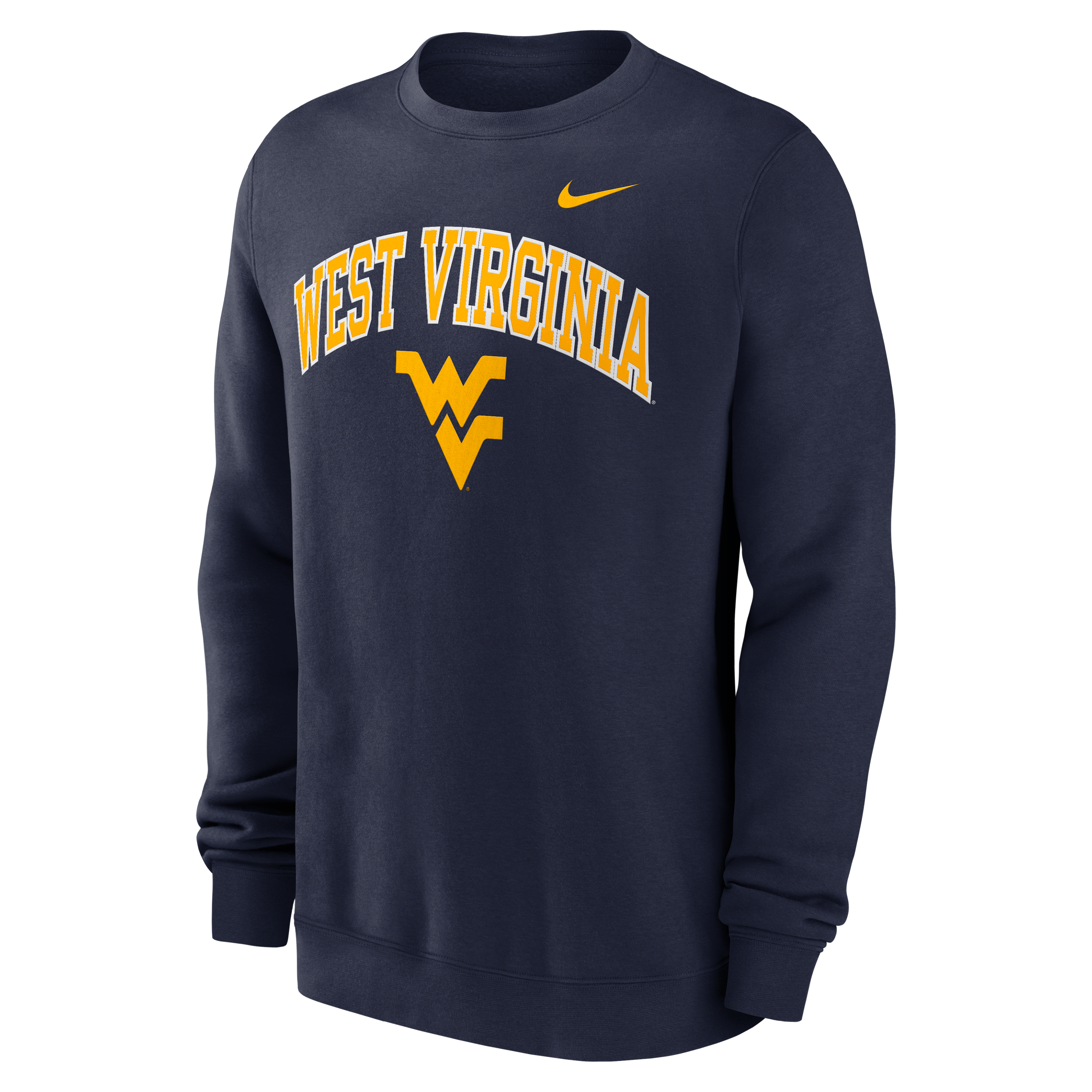West Virginia Arch Men's Nike College Pullover Crew