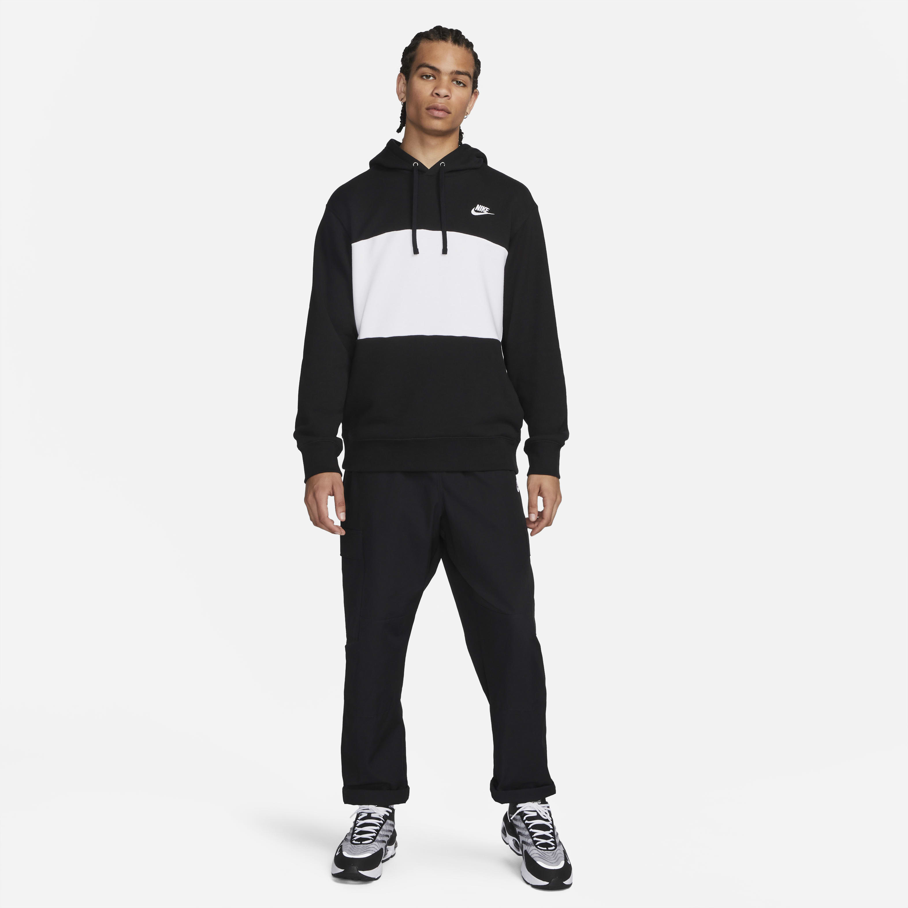 Nike Club Fleece Men's French Terry Color-Blocked Hoodie