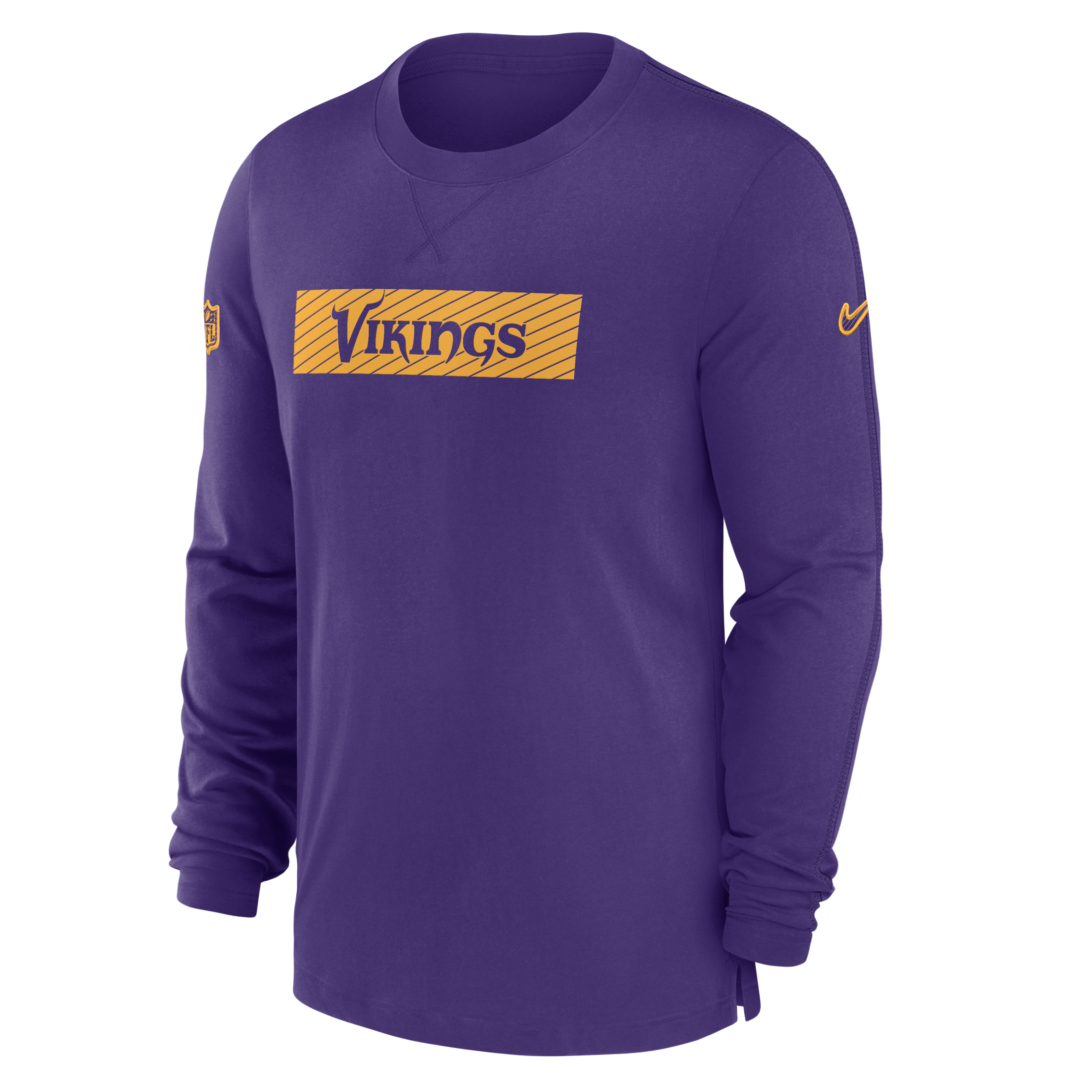 Minnesota Vikings Sideline Player Team Issue Men’s Nike Dri-FIT Long-Sleeve Top