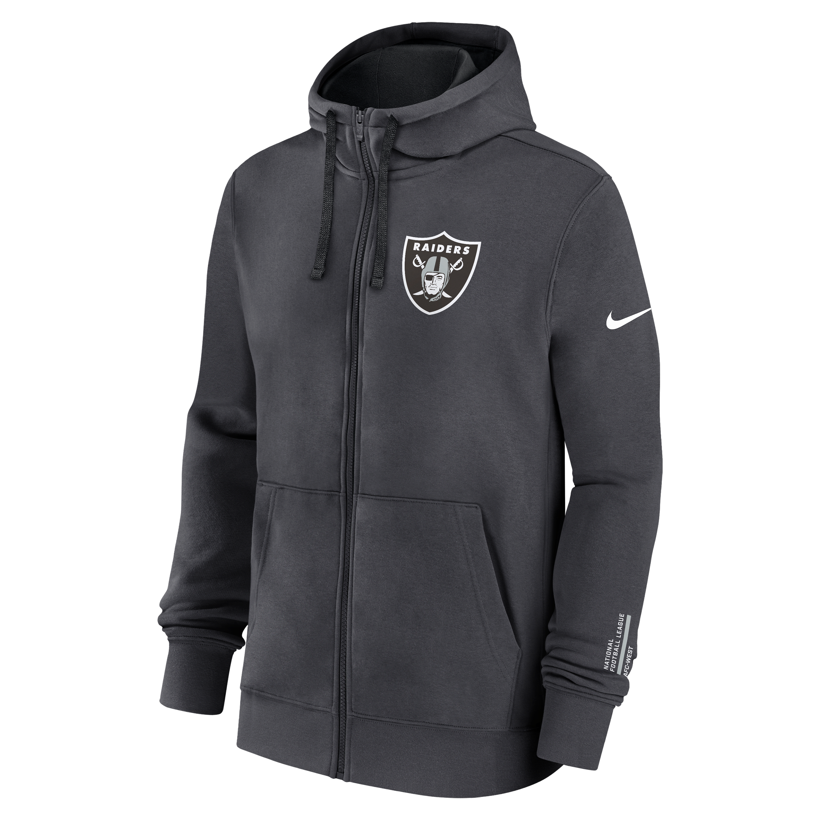 Las Vegas Raiders Playbook Page Club Men's Nike NFL Full-Zip Hoodie