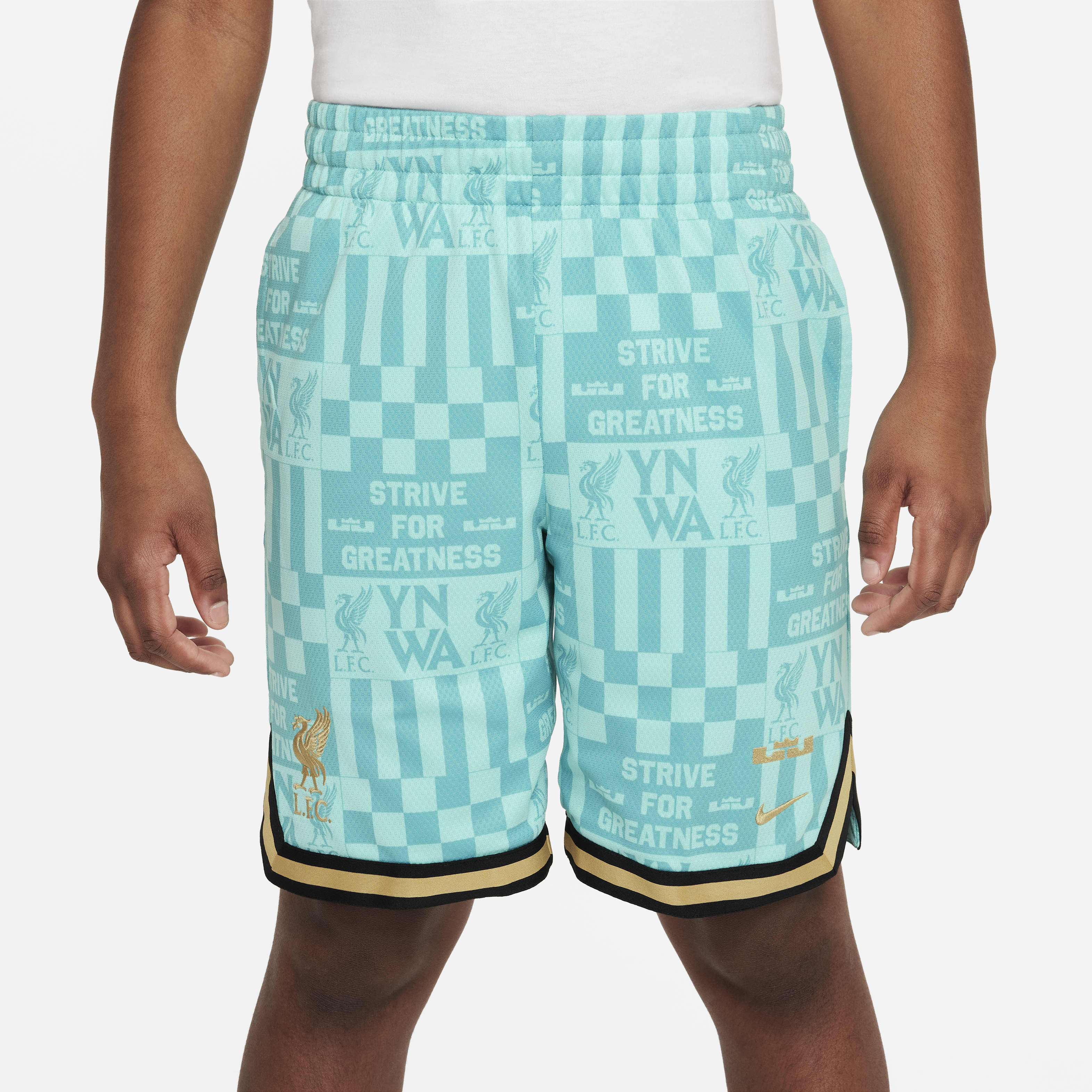 LeBron x Liverpool FC Big Kids' Nike DNA Basketball Shorts