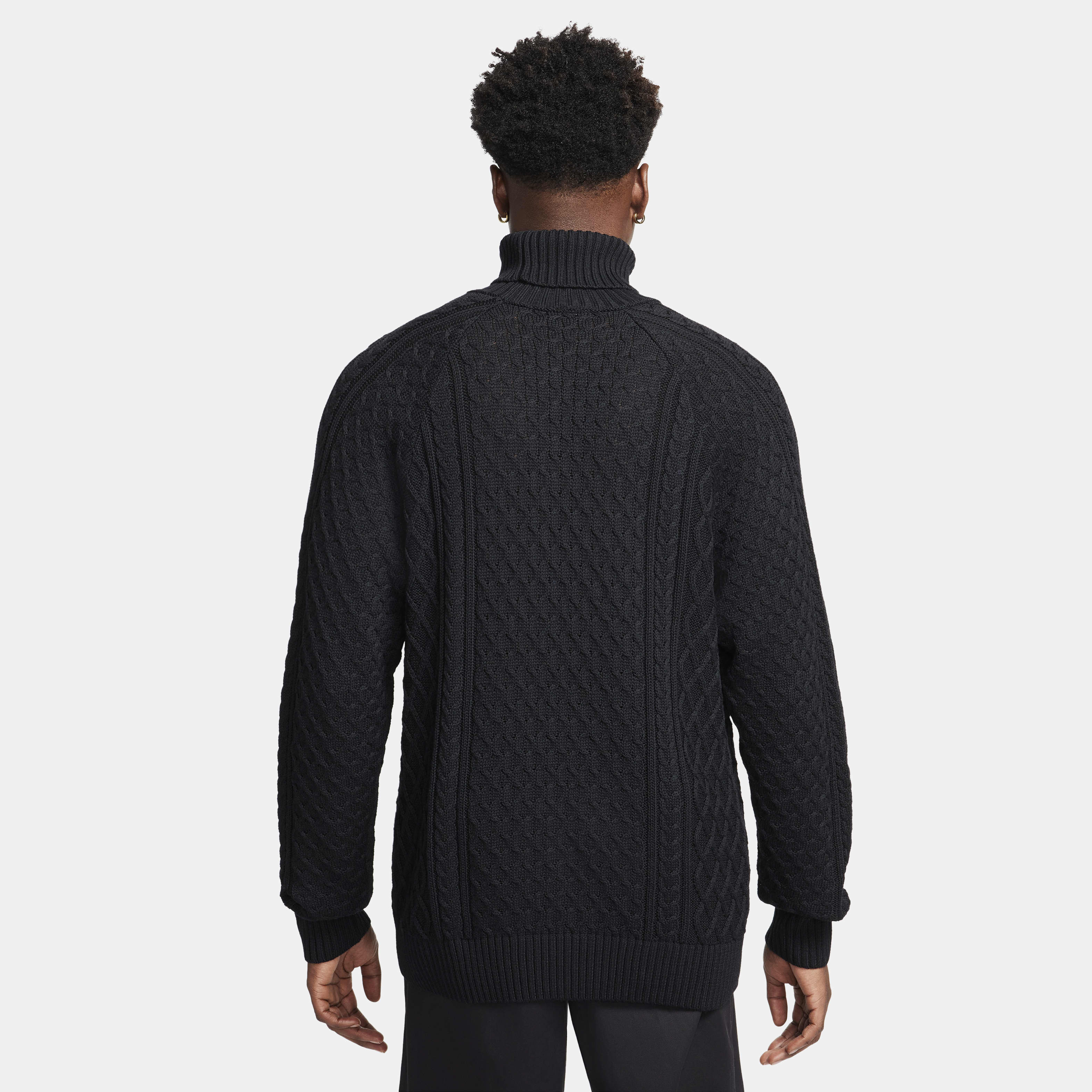 Nike Life Men's Cable Knit Turtleneck Sweater