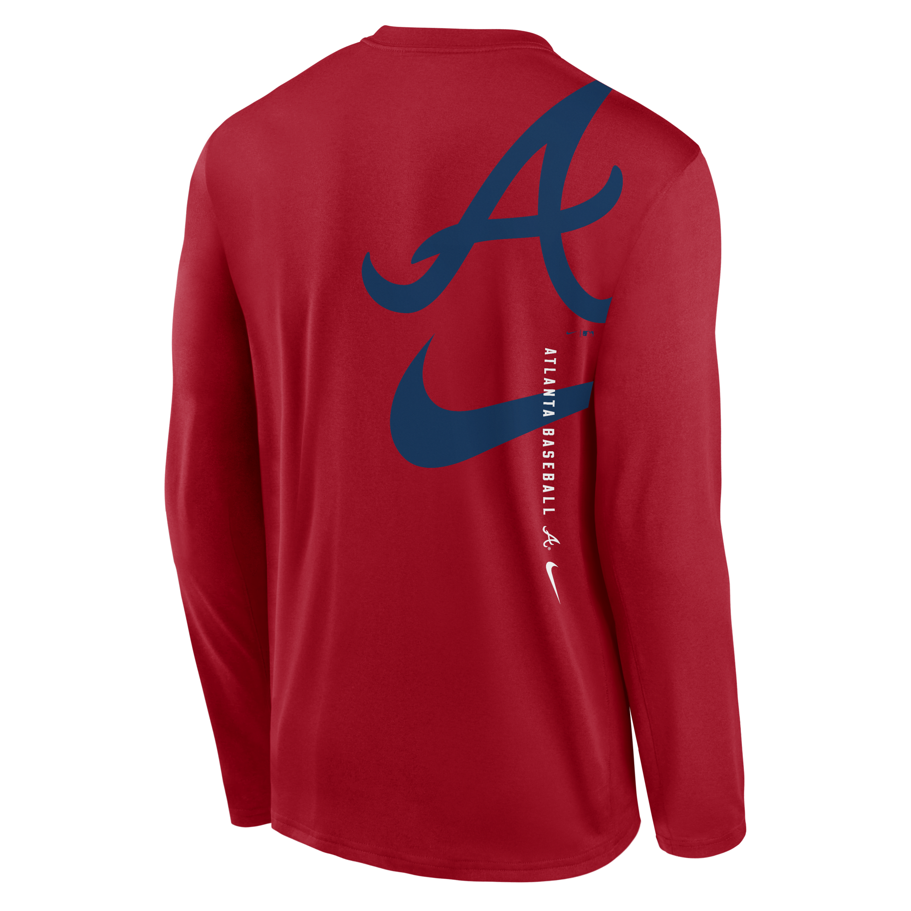 Atlanta Braves Large Swoosh Back Legend Men's Nike Dri-FIT MLB T-Shirt