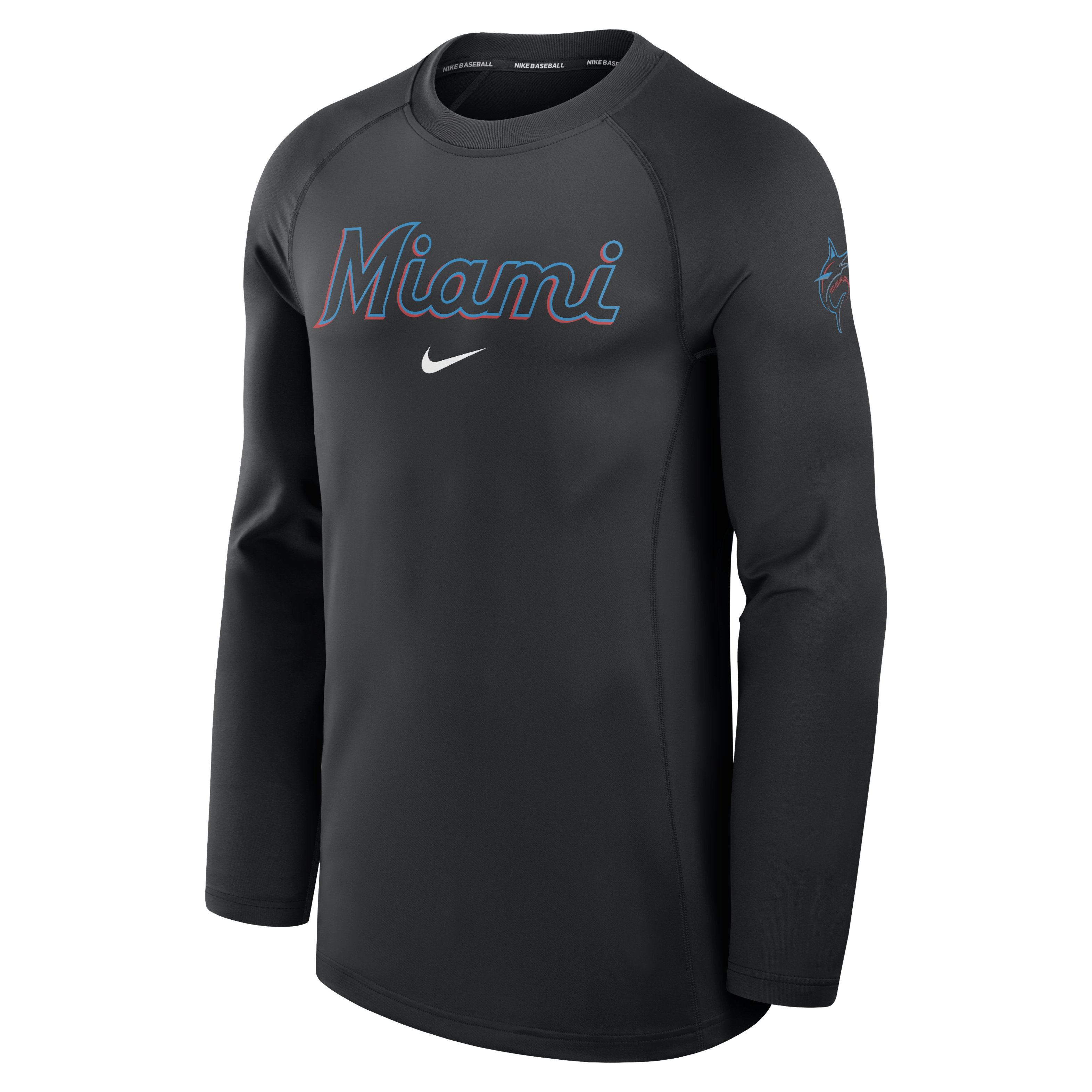 Miami Marlins Authentic Collection Game Time Men's Nike Dri-FIT MLB Long-Sleeve T-Shirt