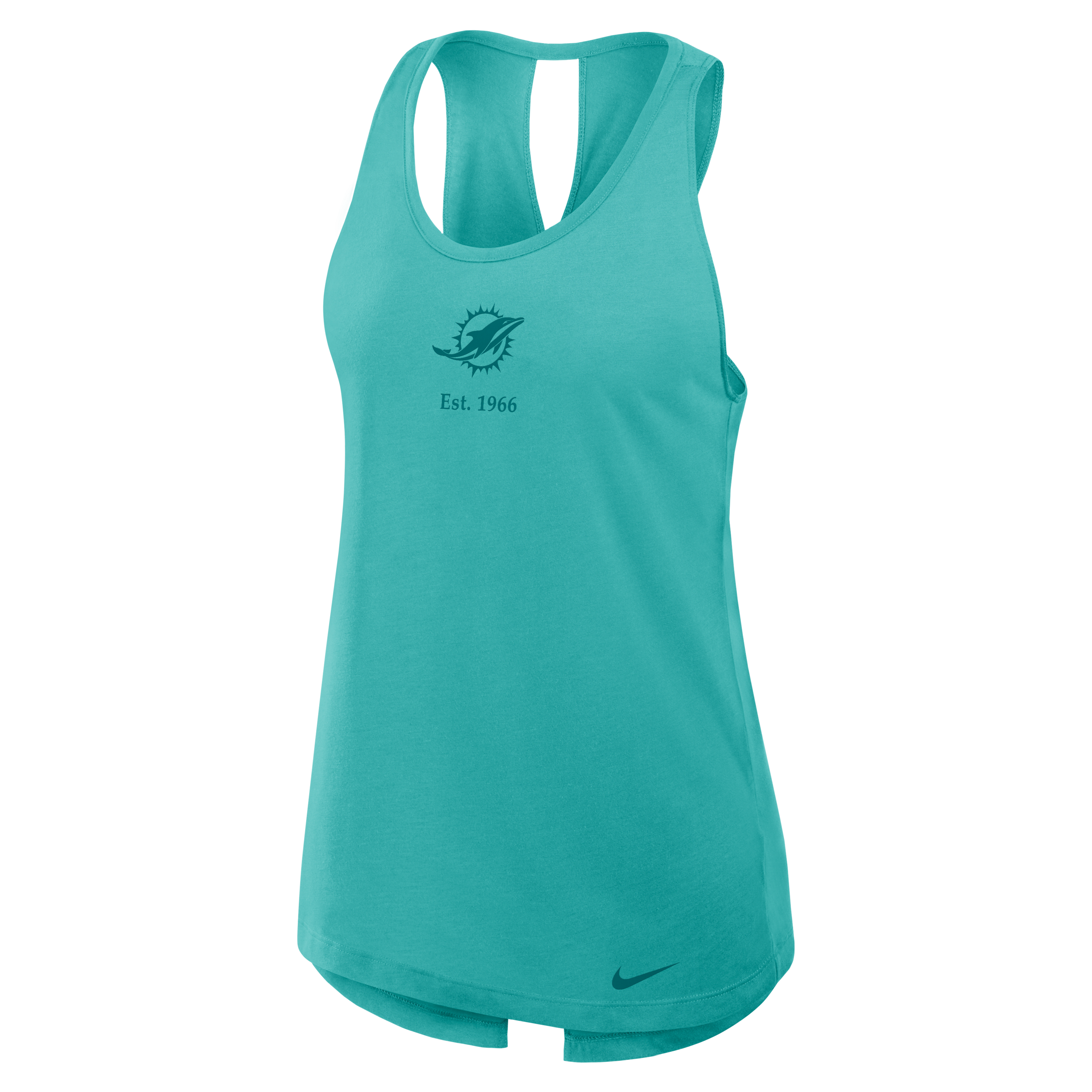 Miami Dolphins Established Women's Nike Dri-FIT NFL Tank Top