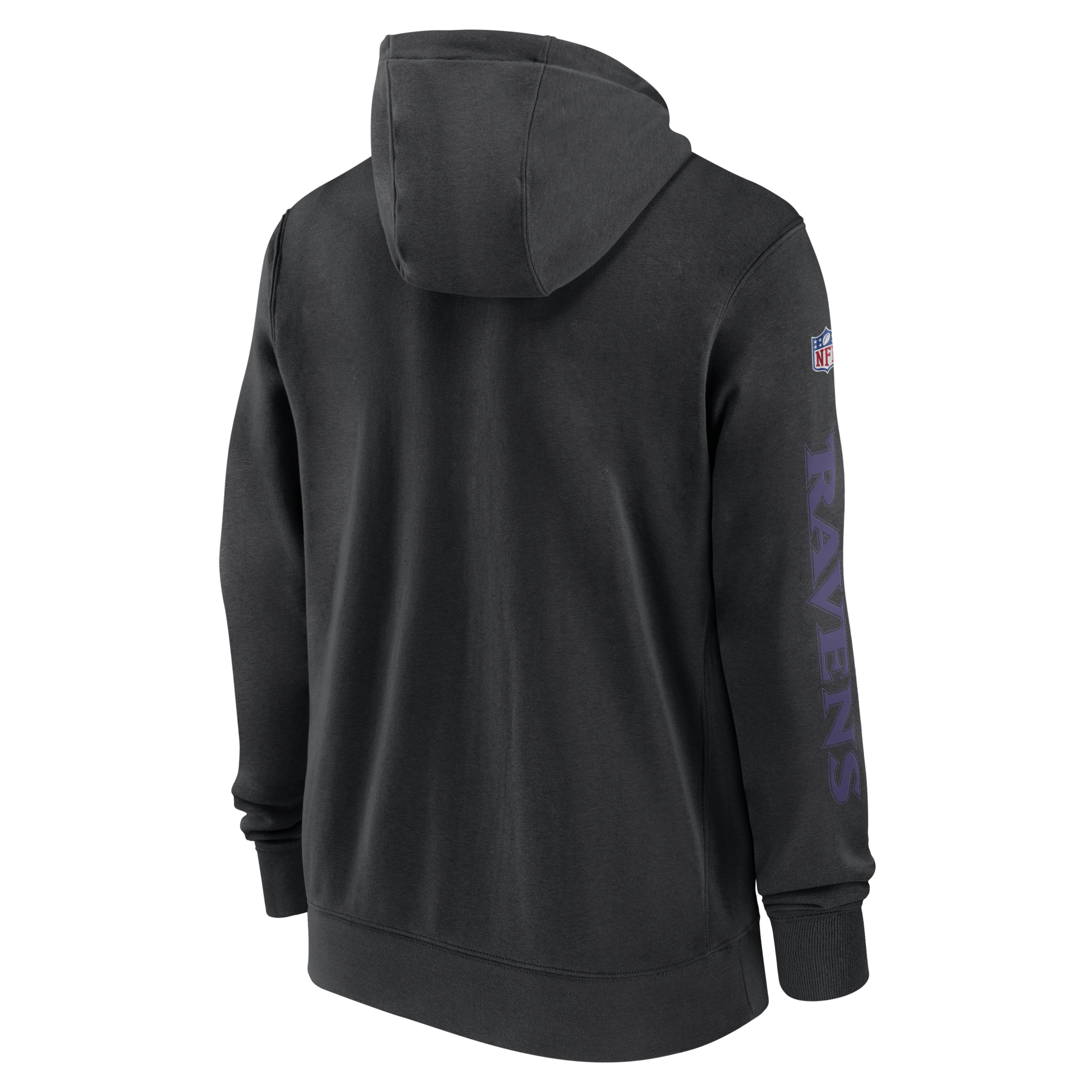 Baltimore Ravens Sideline Team Issue Club Men's Nike Full Zip Hoodie