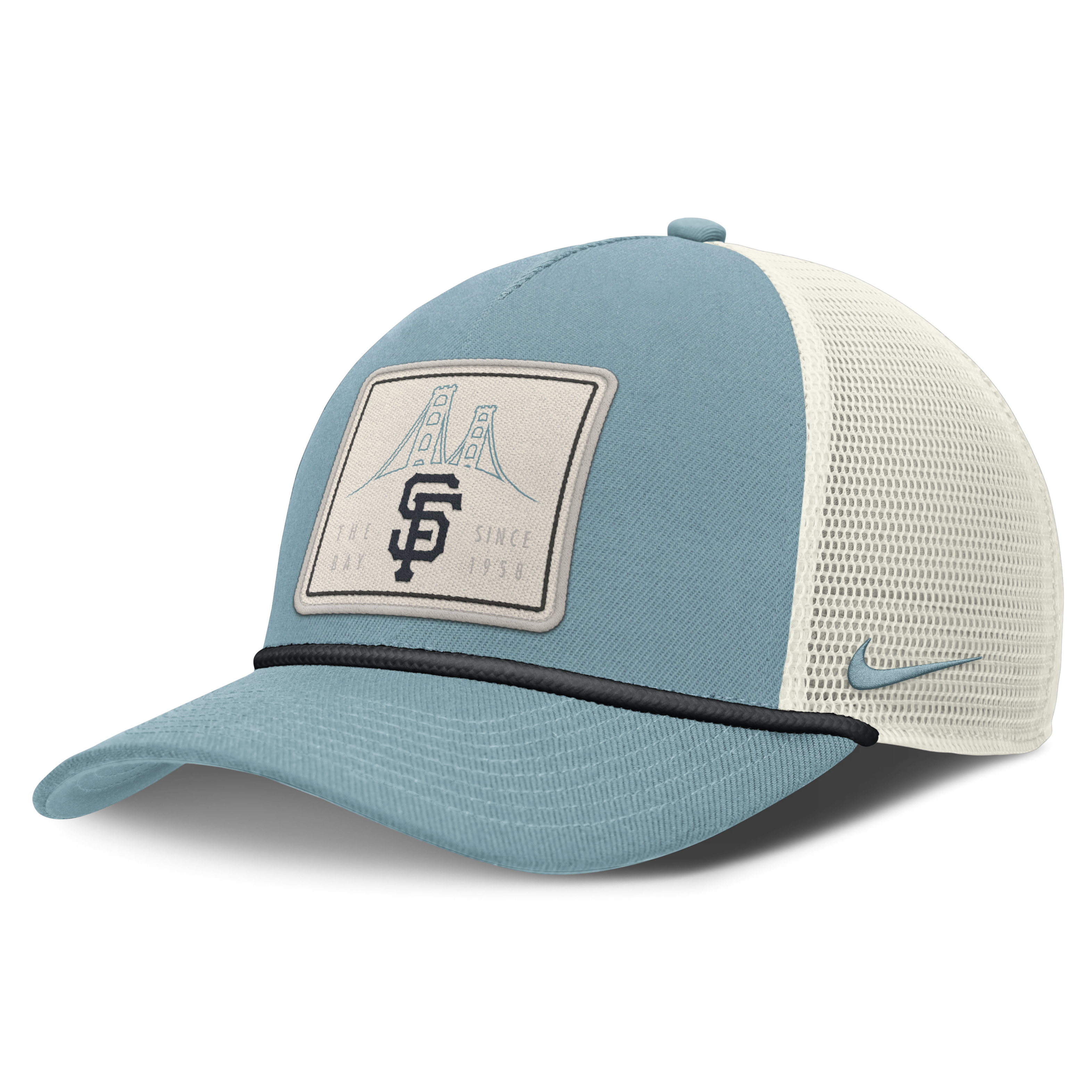 San Francisco Giants Rise Tech Men's Nike Dri-FIT MLB Trucker Adjustable Hat