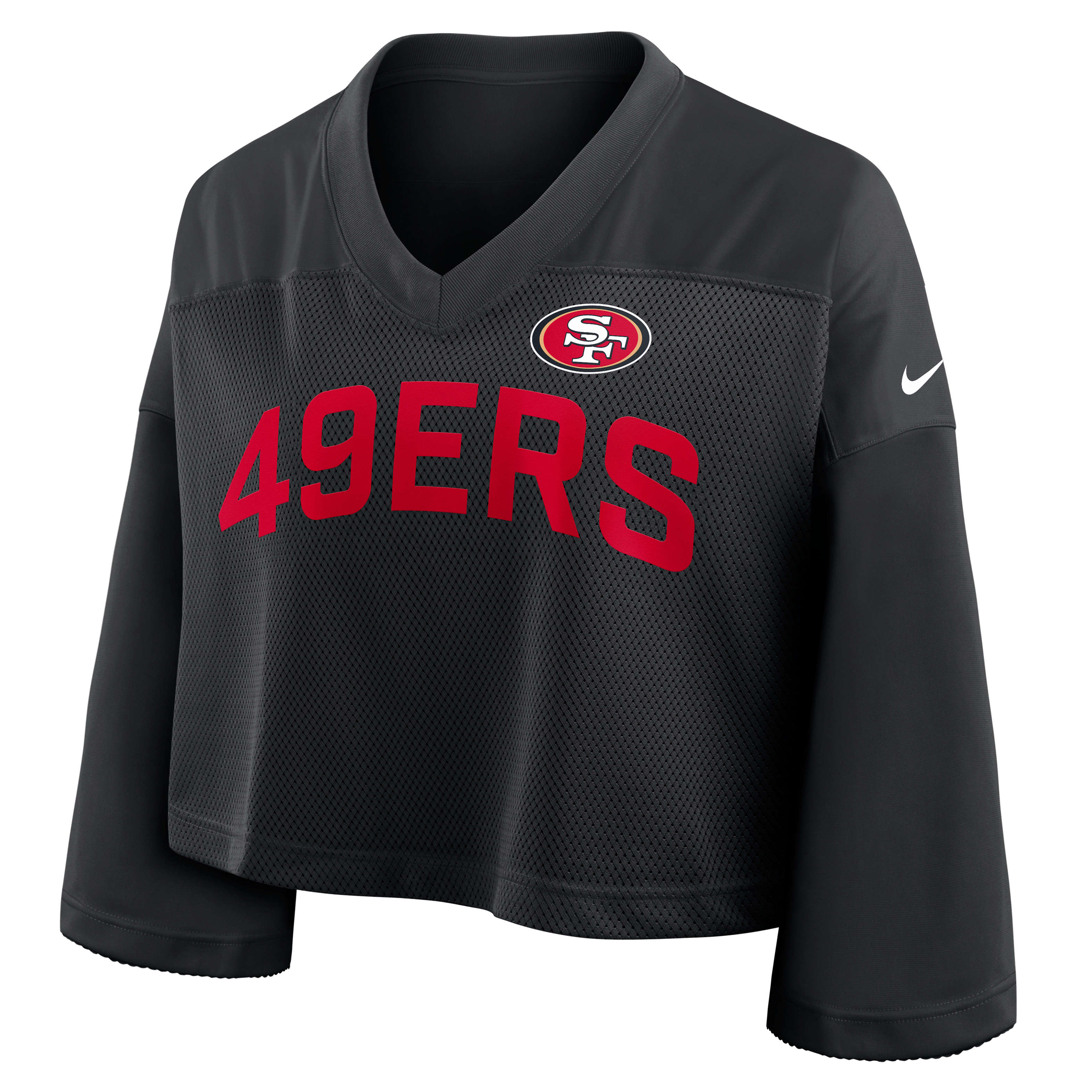 San Francisco 49ers Wide Receiver Jersey Fashion Women's Nike Dri-FIT NFL Cropped Top