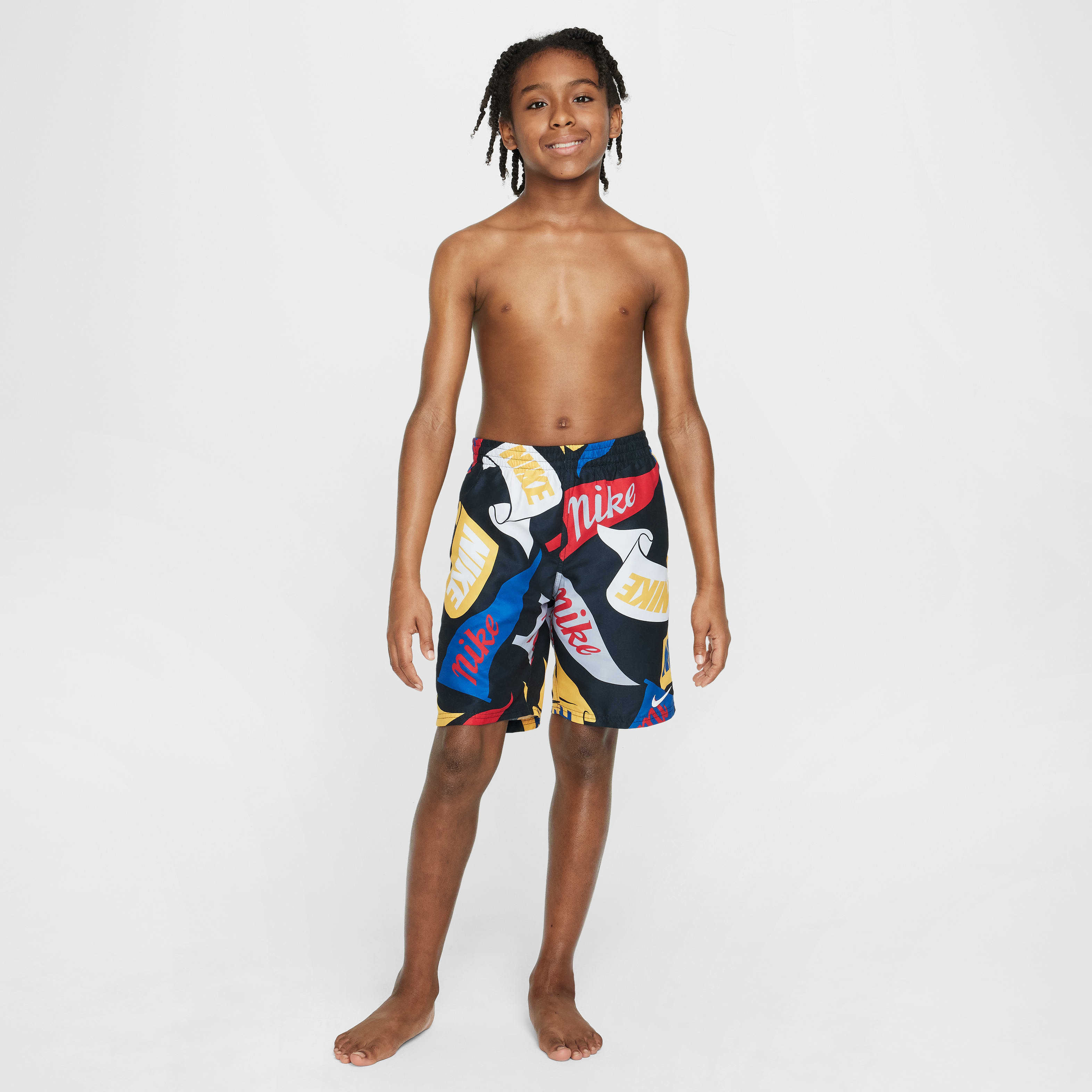 Nike Swim Breaker Big Kids' (Boys') 7" Brief-Lined Volley Shorts