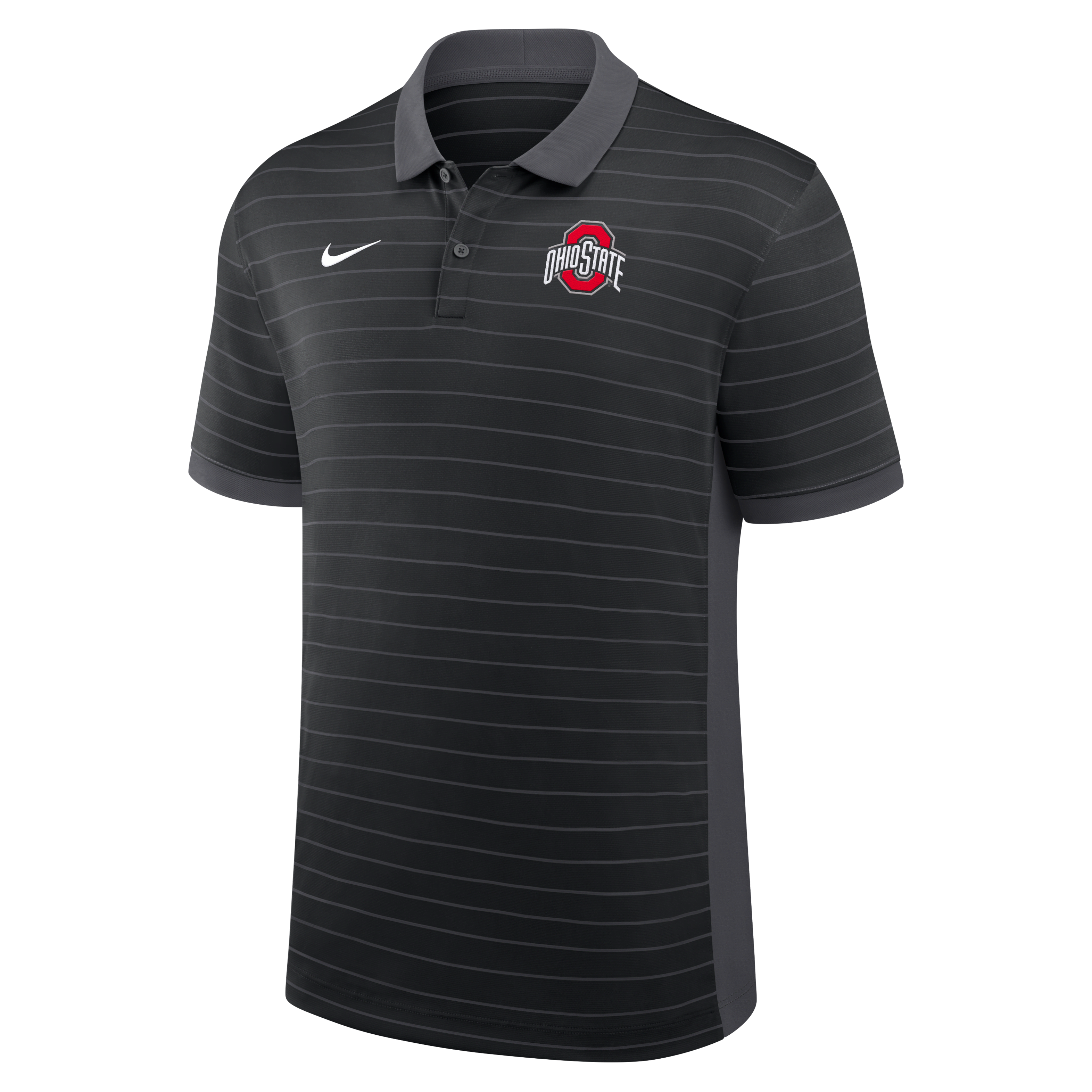 Ohio State Sideline Victory Stripe Men's Nike Dri-FIT College Polo