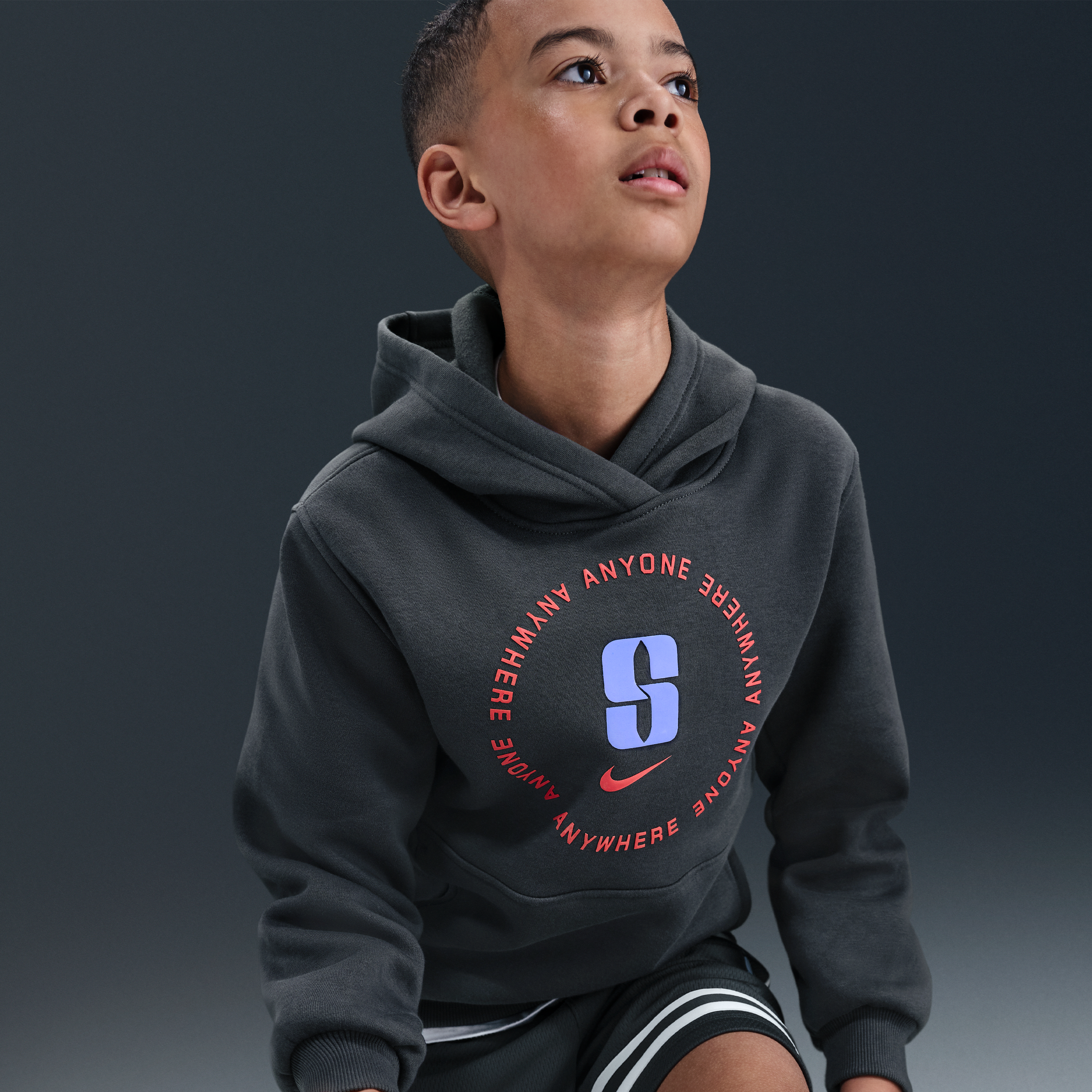 Sabrina Club Fleece Big Kids' Basketball Hoodie