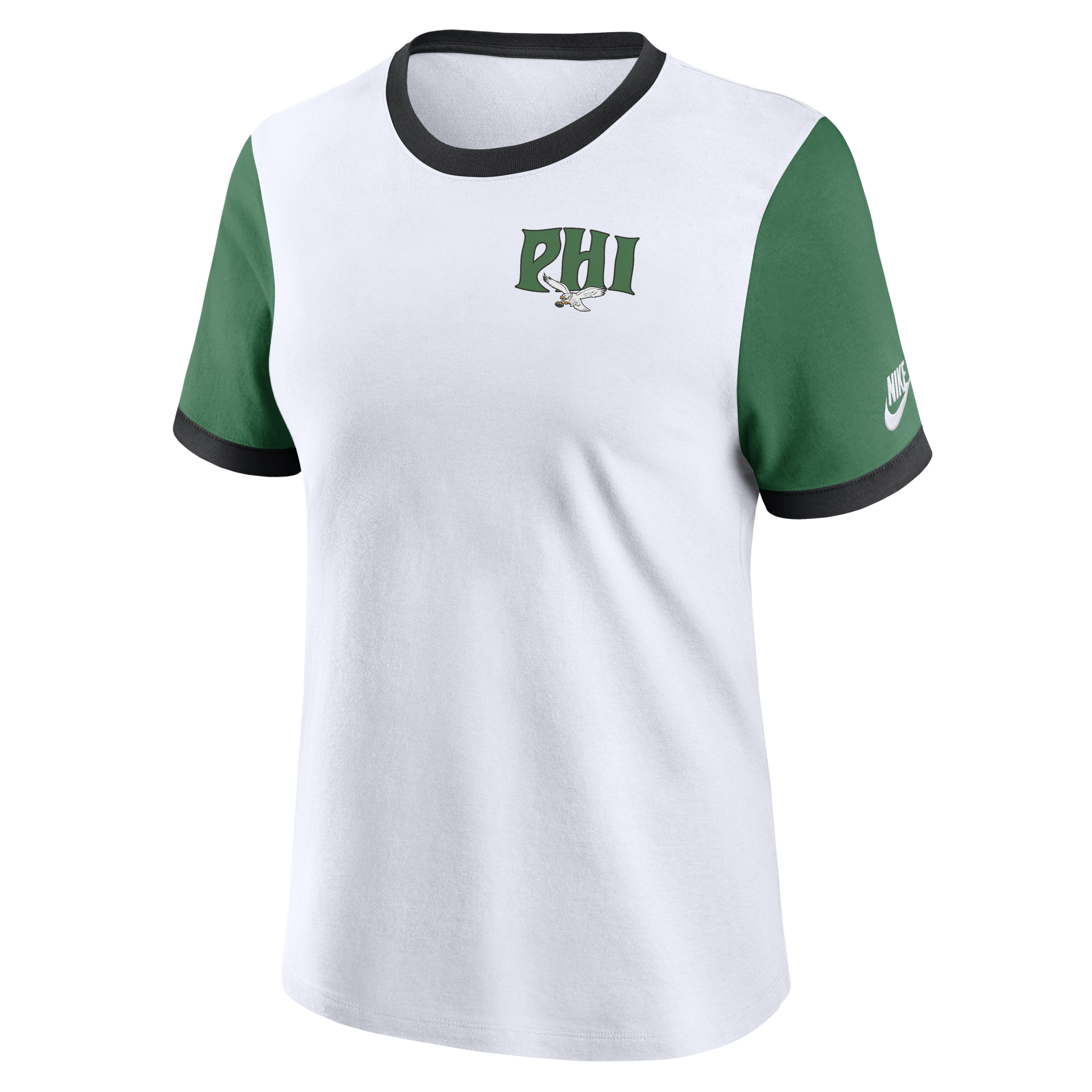 Philadelphia Eagles Rewind Women's Nike NFL Ringer T-Shirt