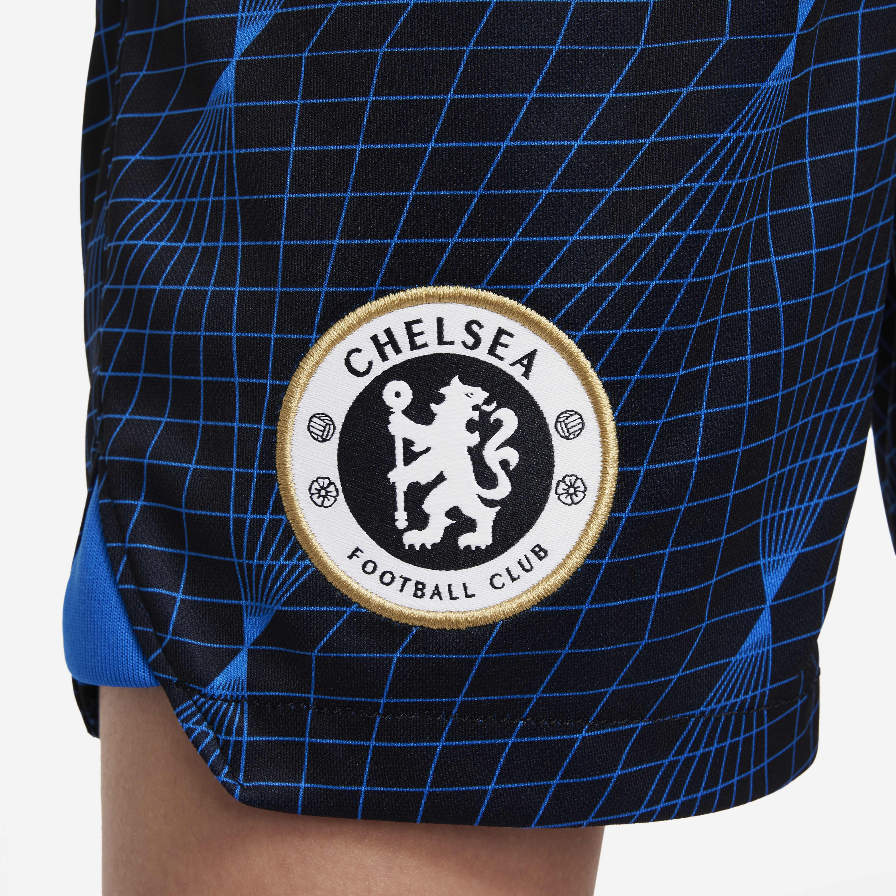 Chelsea FC 2023/24 Stadium Away Big Kids' Nike Dri-FIT Soccer Shorts