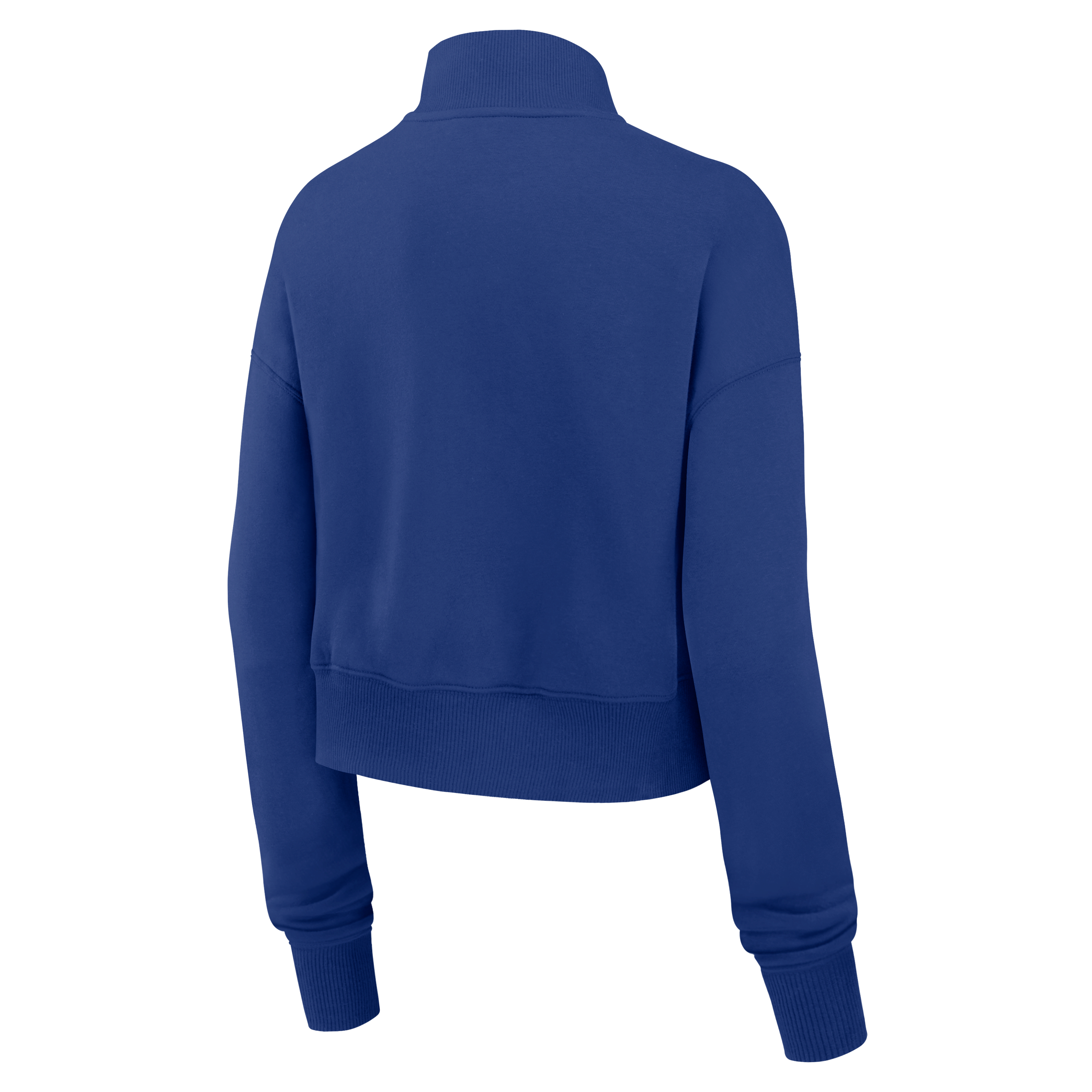 New York Giants Phoenix Women's Nike NFL Cropped 1/4-Zip Crew