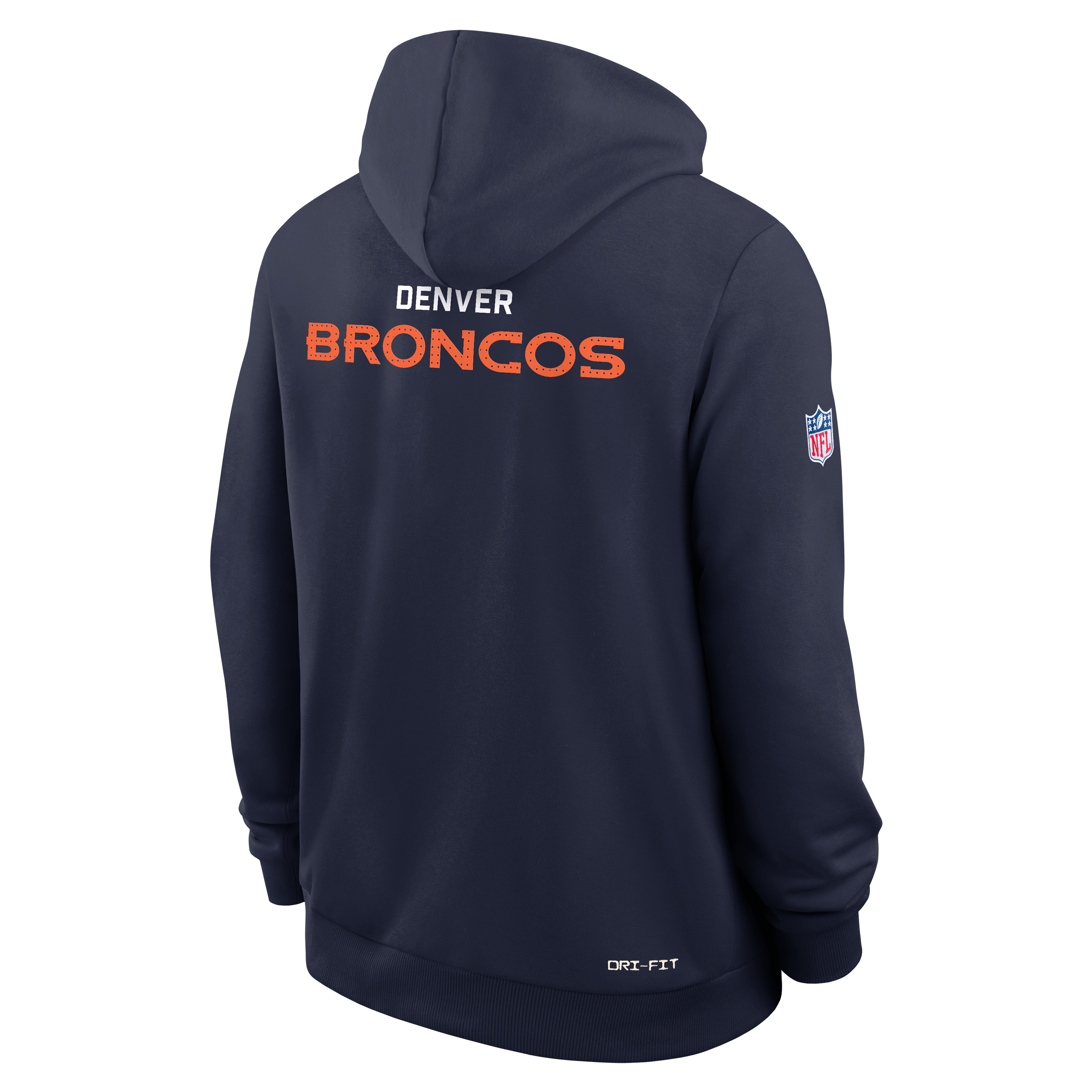 Denver Broncos Initial Home Sideline Men's Nike Dri-FIT NFL Pullover Hoodie