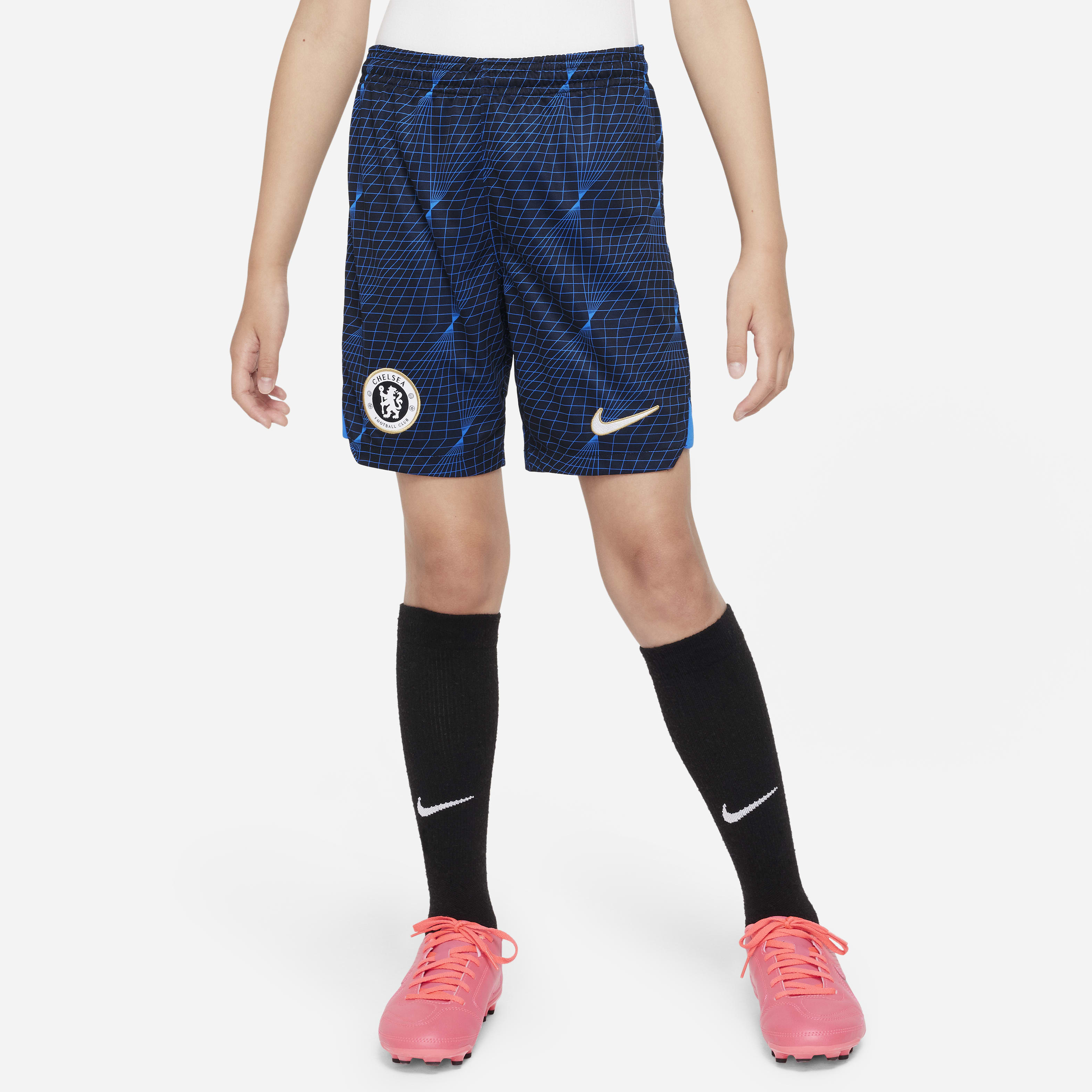 Chelsea FC 2023/24 Stadium Away Big Kids' Nike Dri-FIT Soccer Shorts