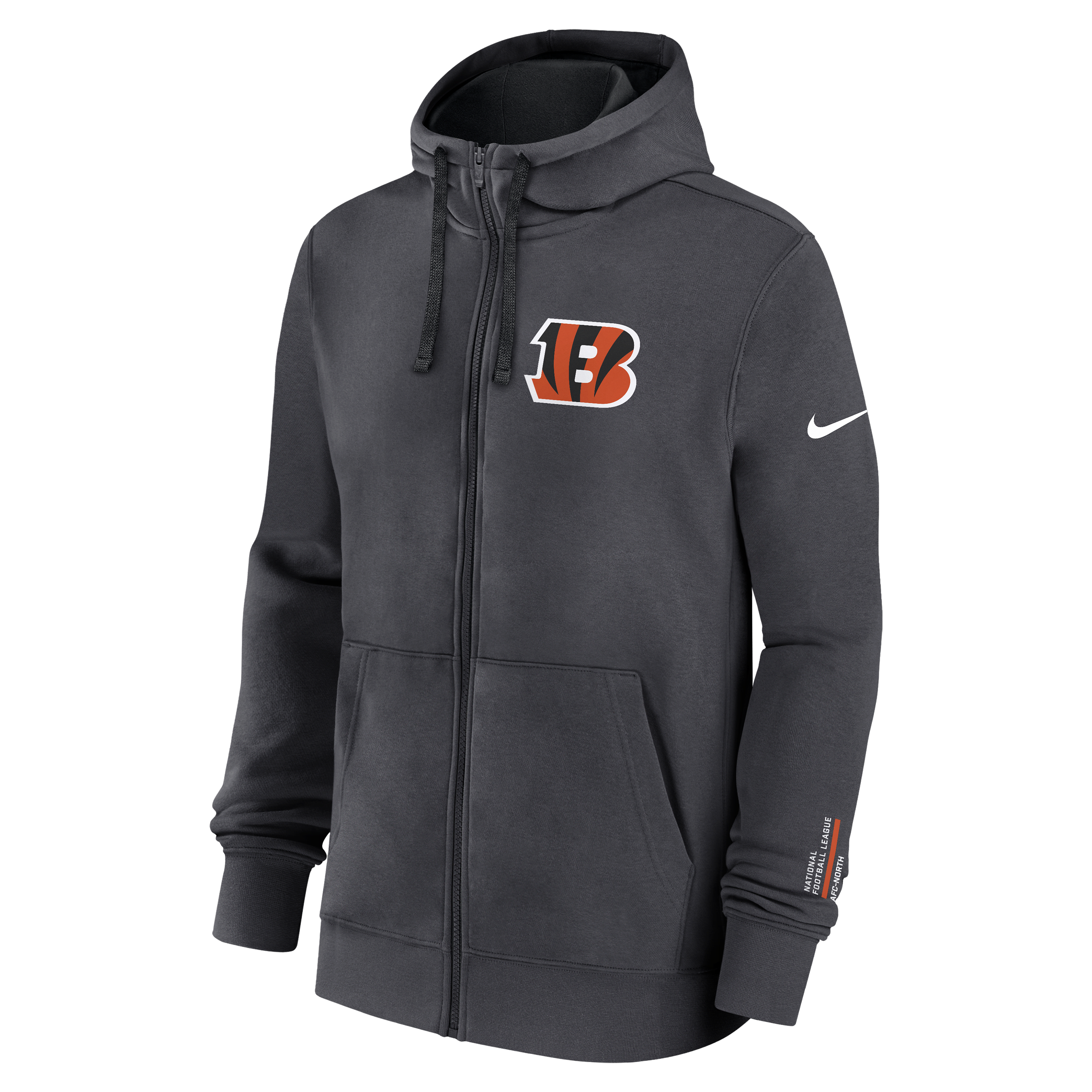 Cincinnati Bengals Playbook Page Club Men's Nike NFL Full-Zip Hoodie
