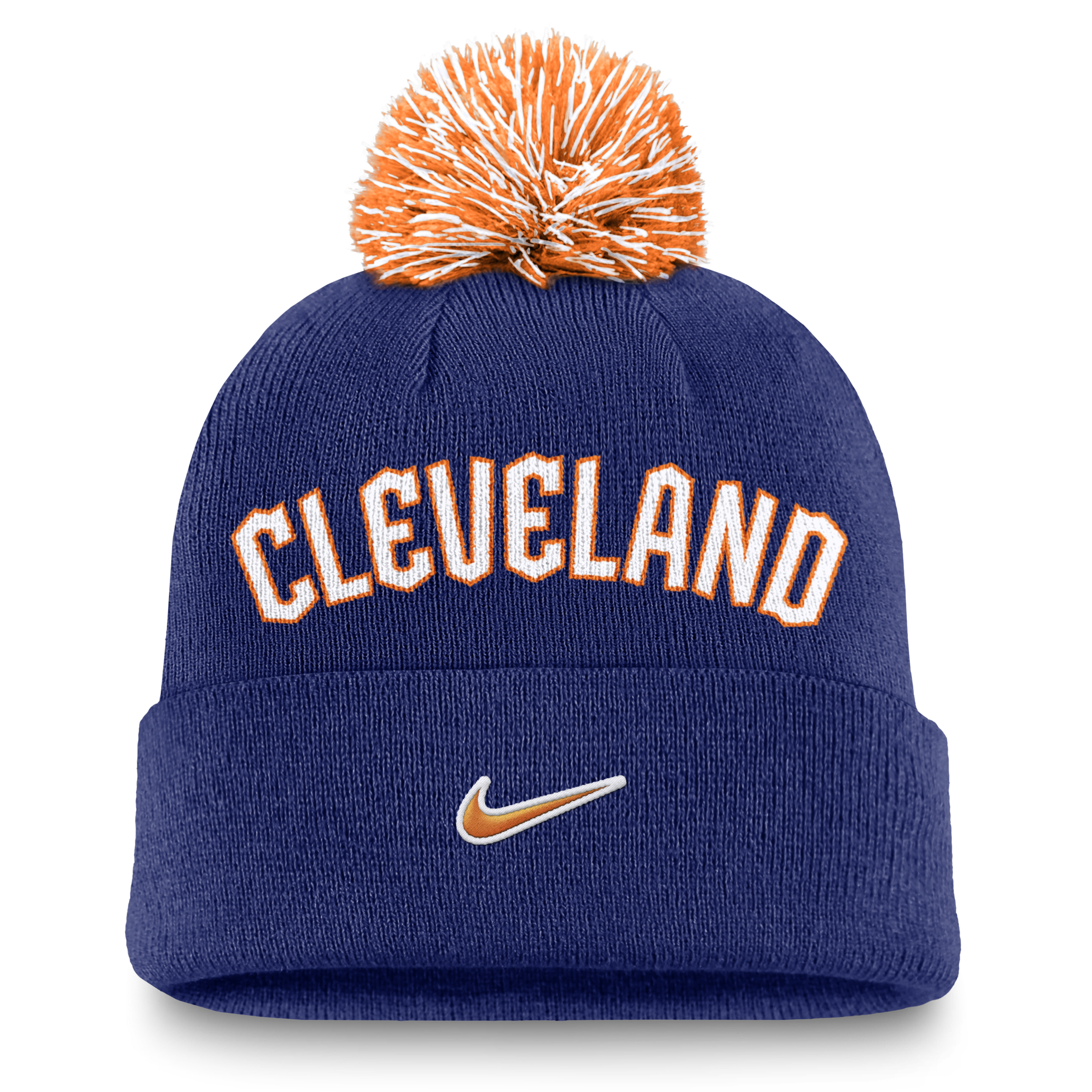 Cleveland Guardians Peak Men's Nike MLB Cuffed Pom Beanie