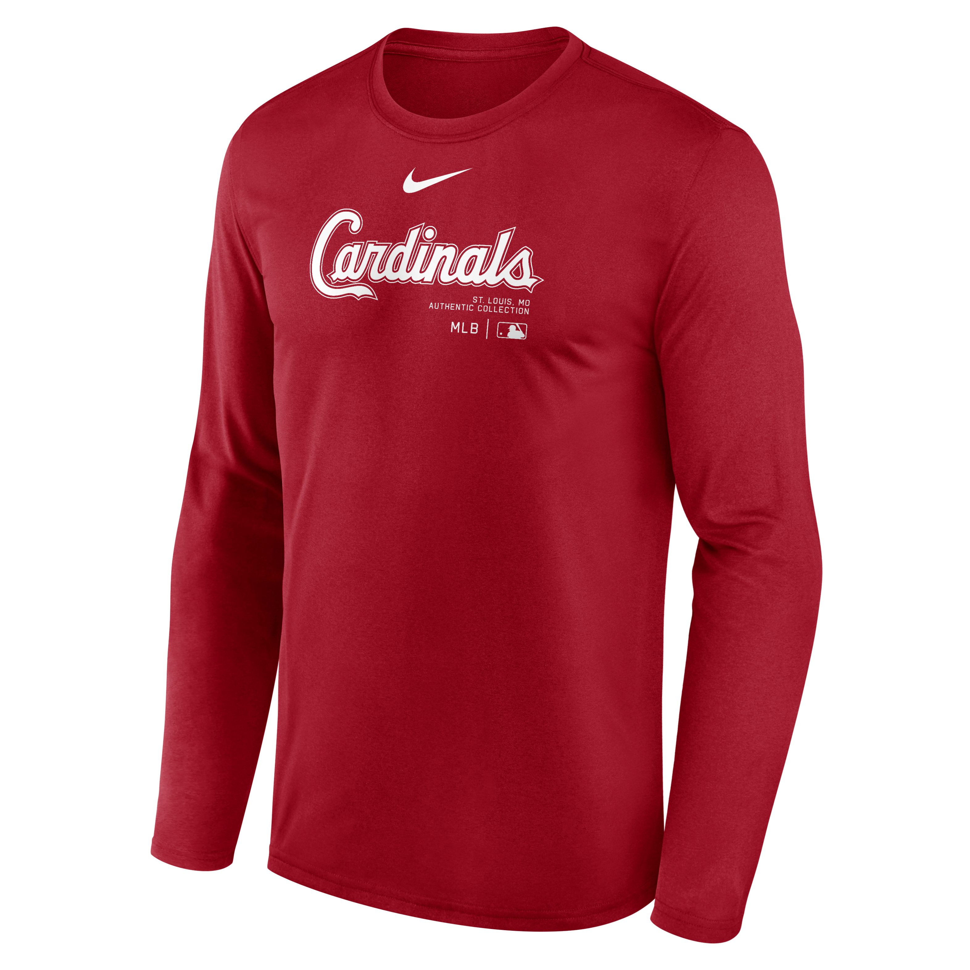 St. Louis Cardinals Authentic Collection Practice Men's Nike Dri-FIT MLB Long-Sleeve T-Shirt