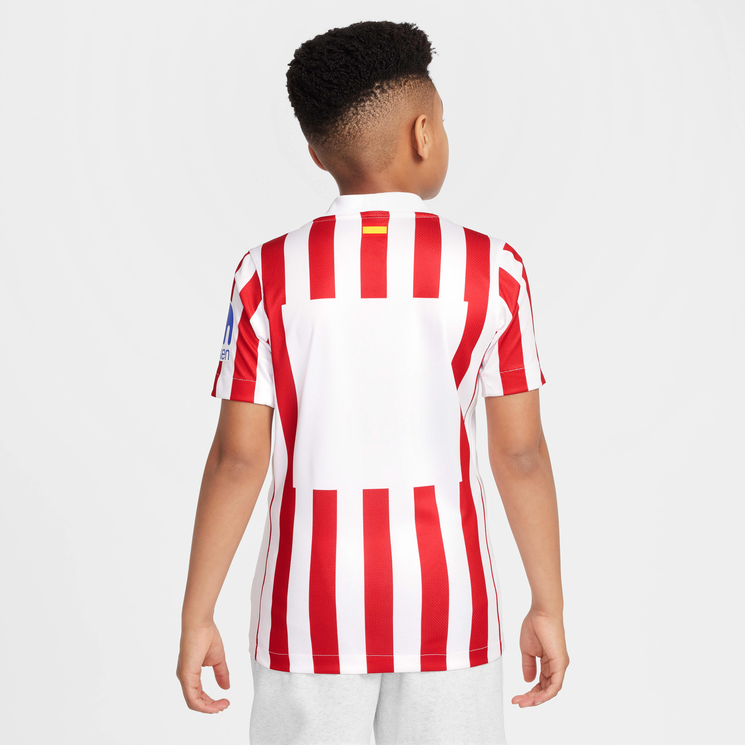 Atlético Madrid 2025/26 Stadium Home Big Kids' Nike Dri-FIT Soccer Replica Jersey