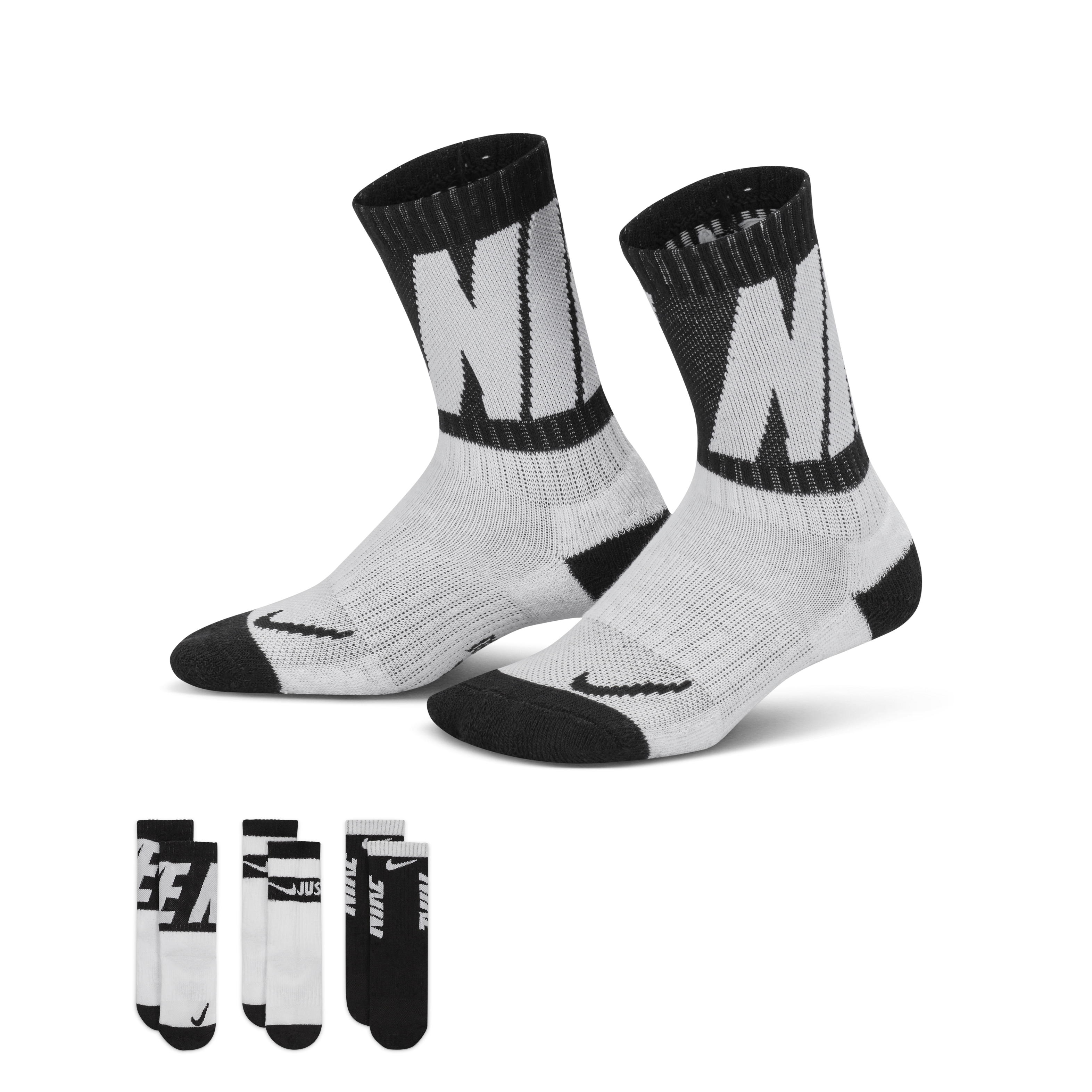 Nike Dri-FIT Sport Little Kids' Crew Socks (3 Pairs)