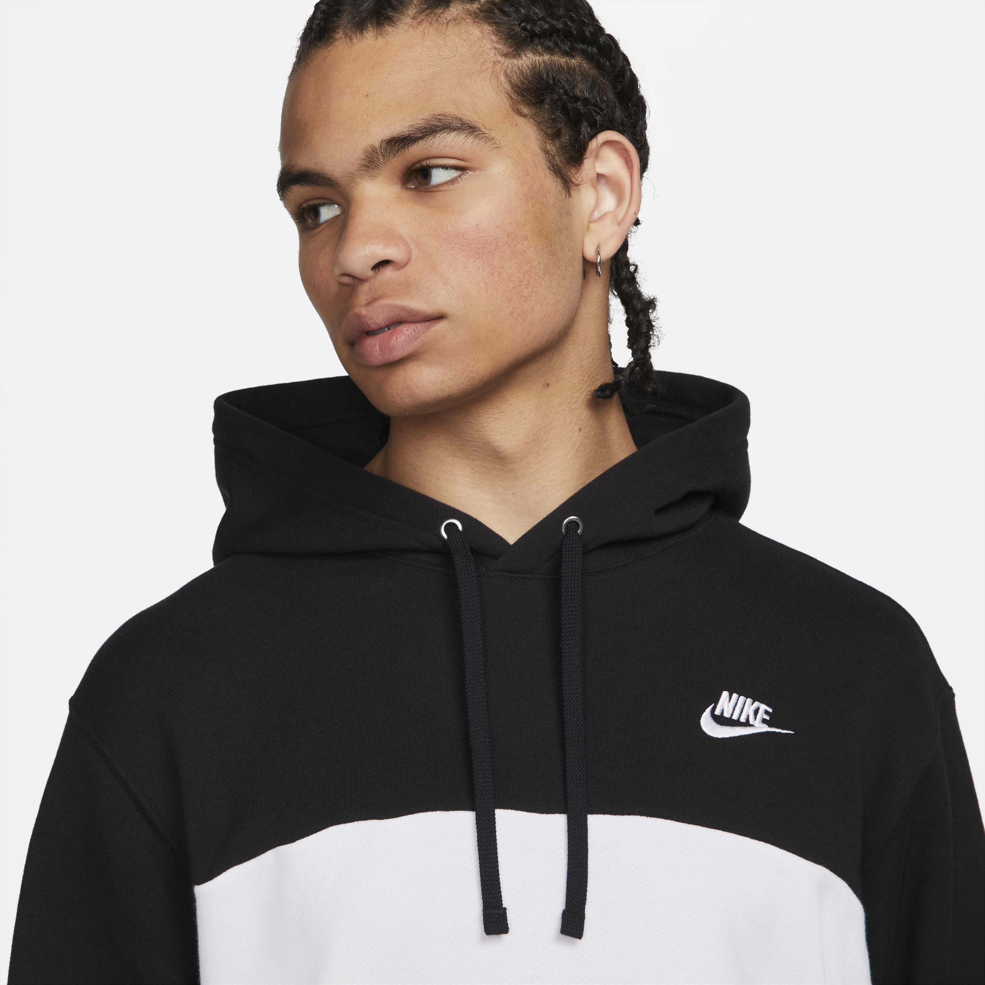 Nike Club Fleece Men's French Terry Color-Blocked Hoodie