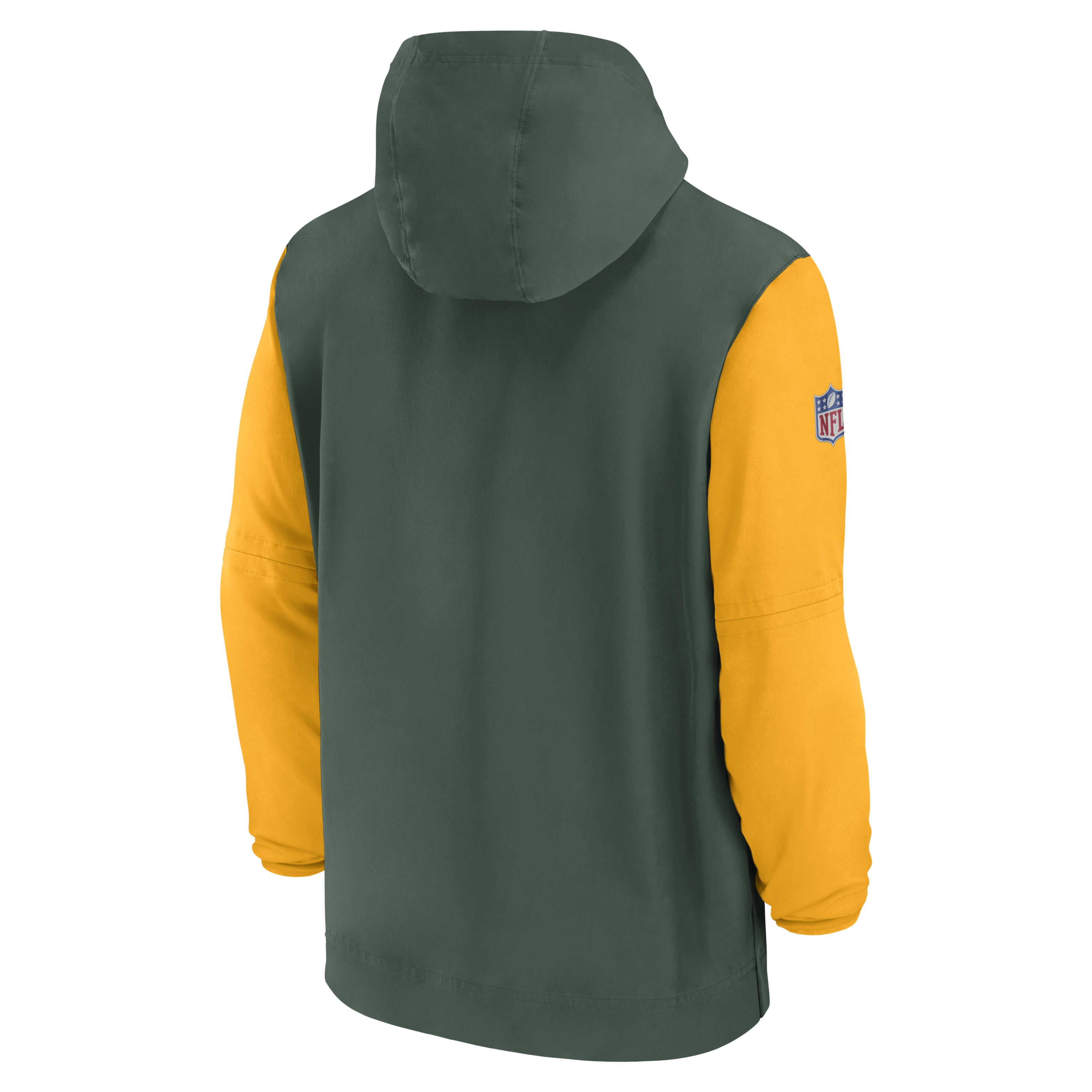 Green Bay Packers Sideline Pre-Game Player Men's Nike NFL 1/2-Zip Hooded Jacket