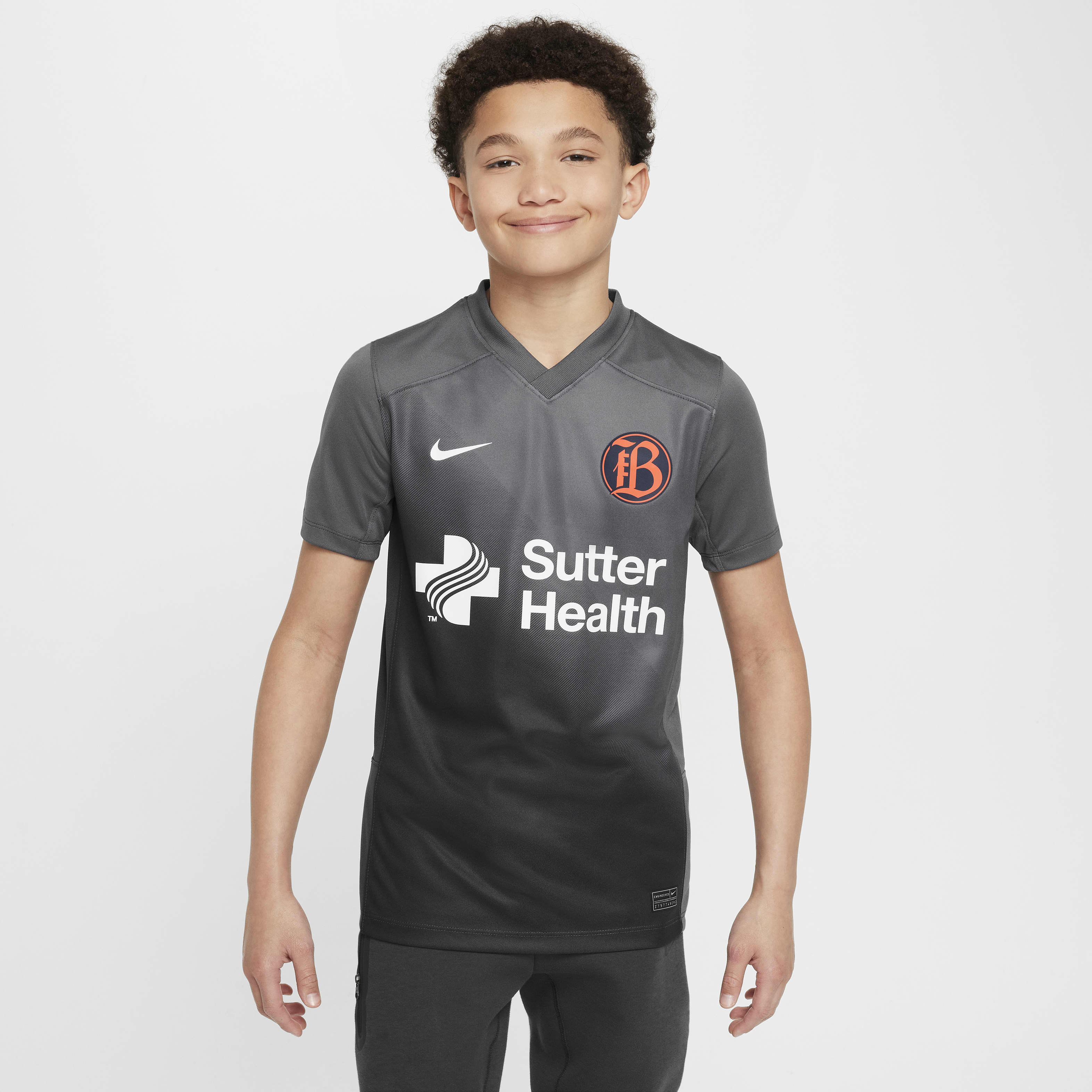 Bay FC 2024 Stadium Secondary Big Kids' Nike Dri-FIT NWSL Replica Jersey