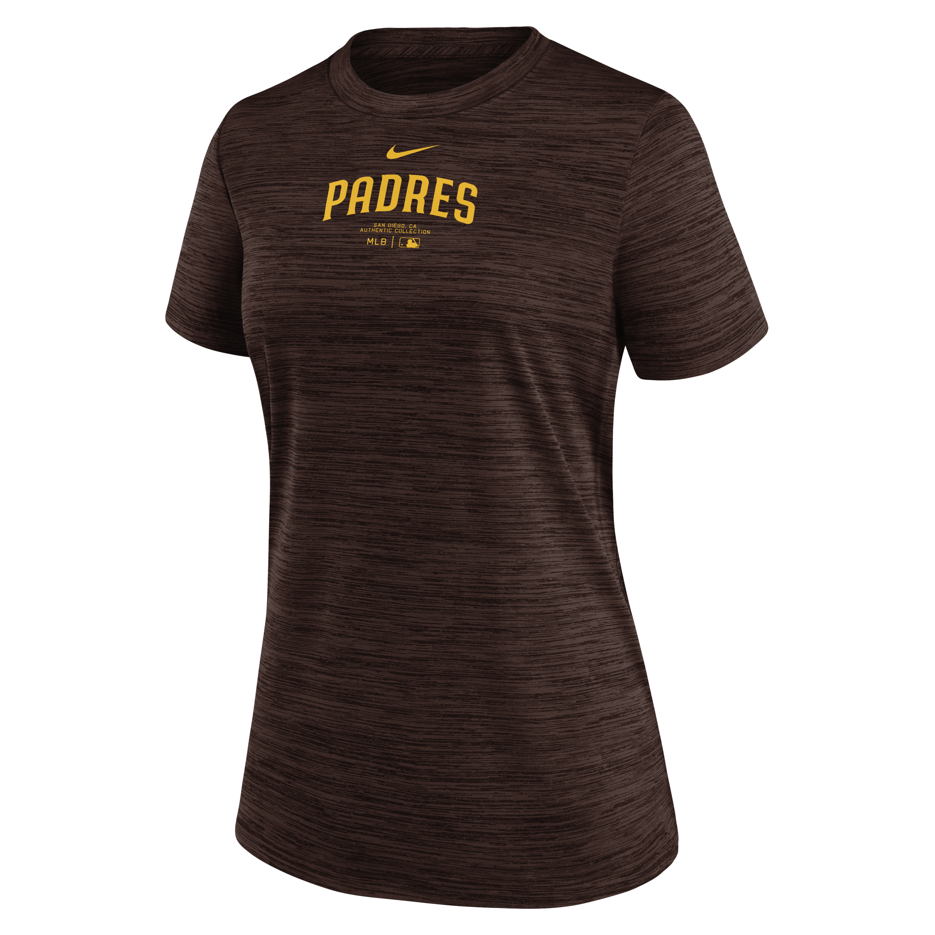 San Diego Padres Authentic Collection Practice Velocity Women's Nike Dri-FIT MLB T-Shirt