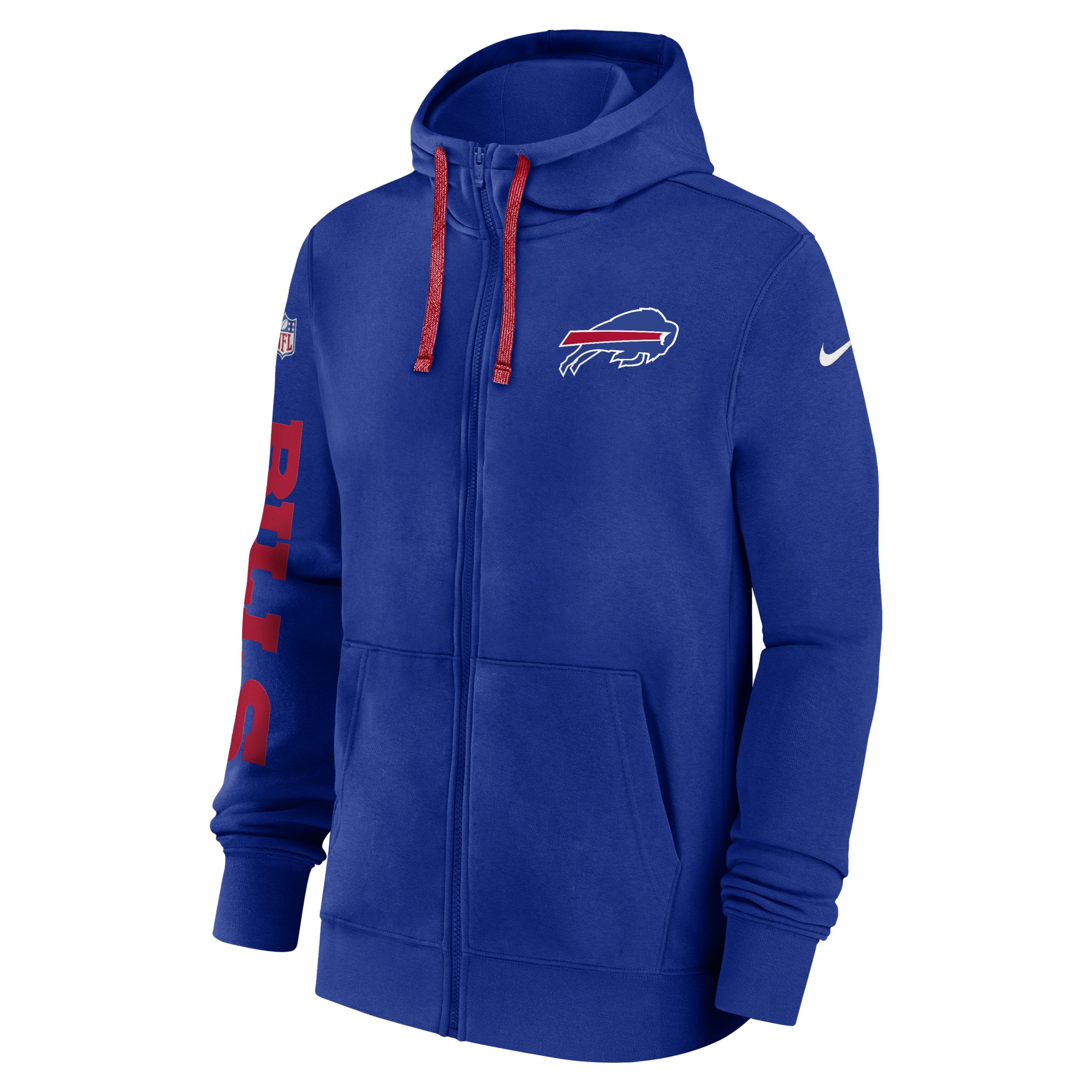 Buffalo Bills Sideline Team Issue Club Men's Nike Full Zip Hoodie