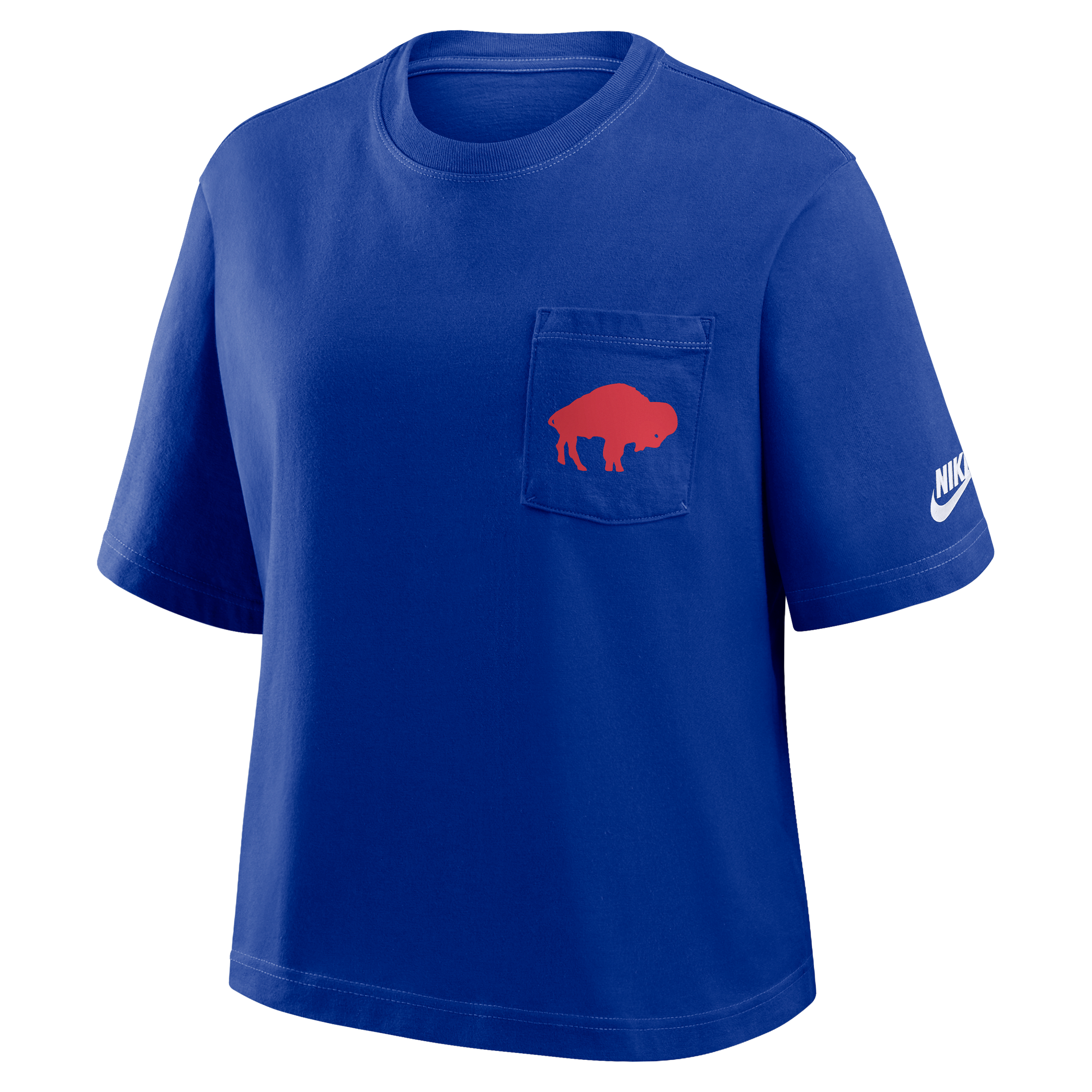 Buffalo Bills Rewind Pocket Boxy Women's Nike NFL T-Shirt