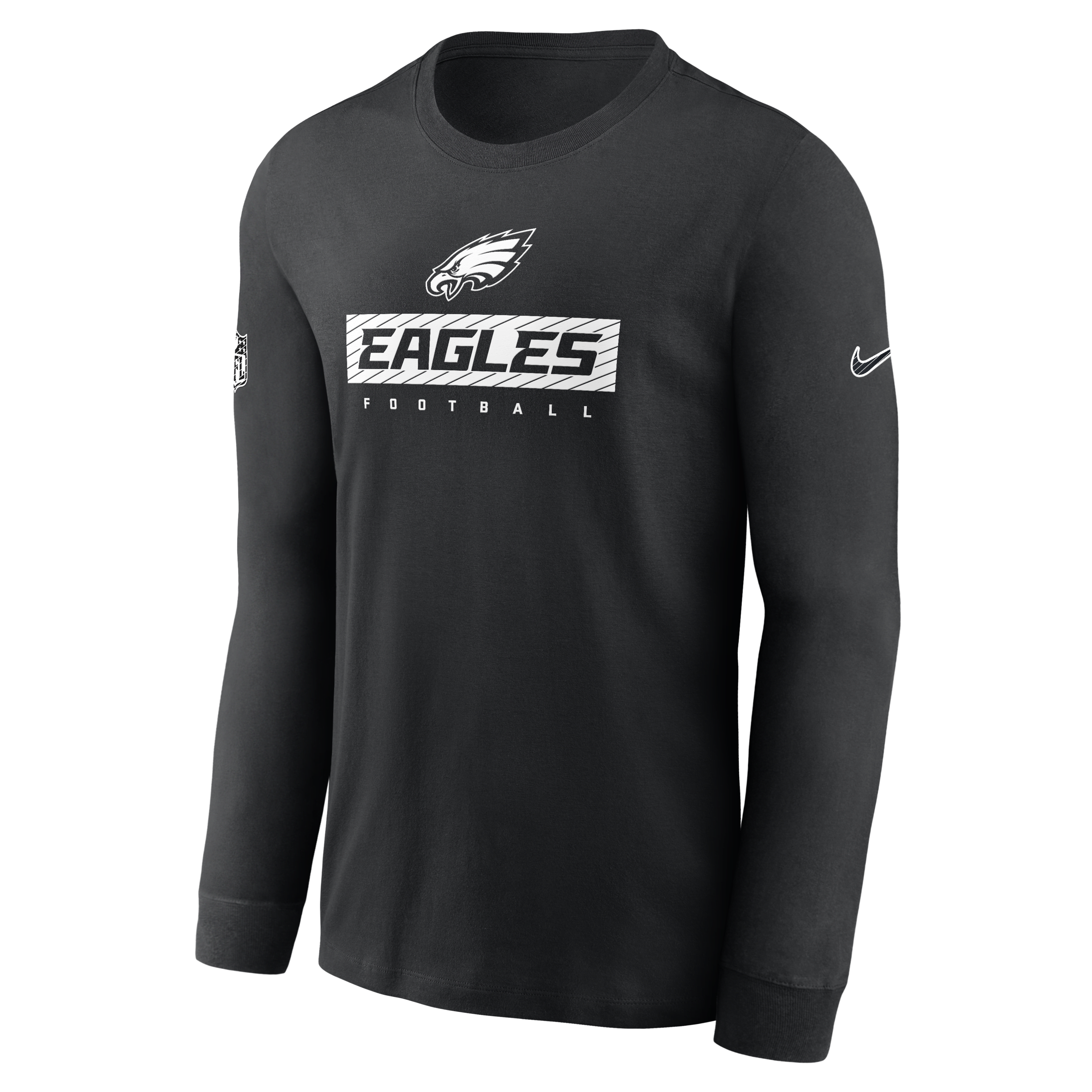 Philadelphia Eagles Sideline Team Issue Men's Nike Dri-FIT NFL Long-Sleeve T-Shirt