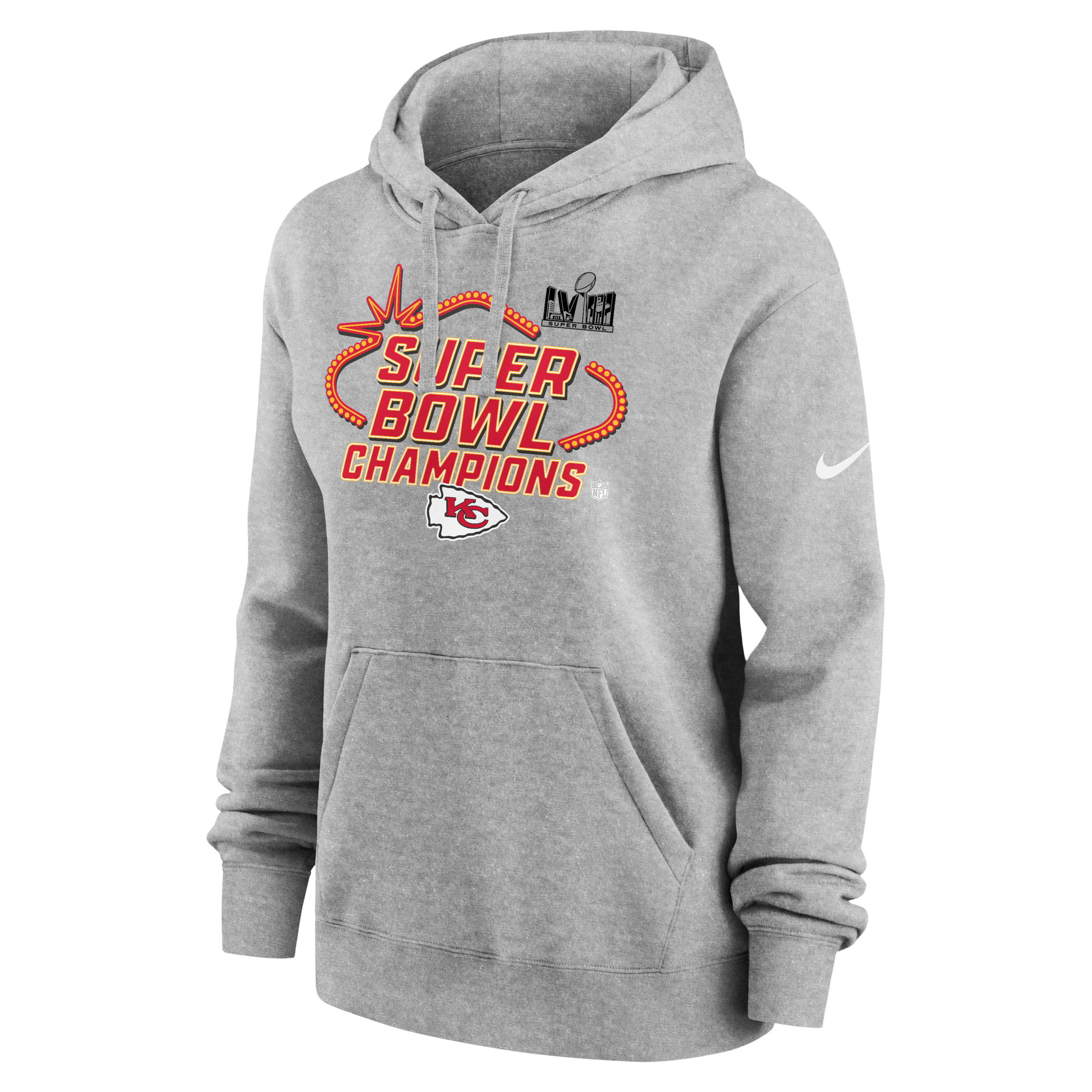 Kansas City Chiefs Super Bowl LVIII Champions Trophy Collection Women's Nike NFL Pullover Hoodie