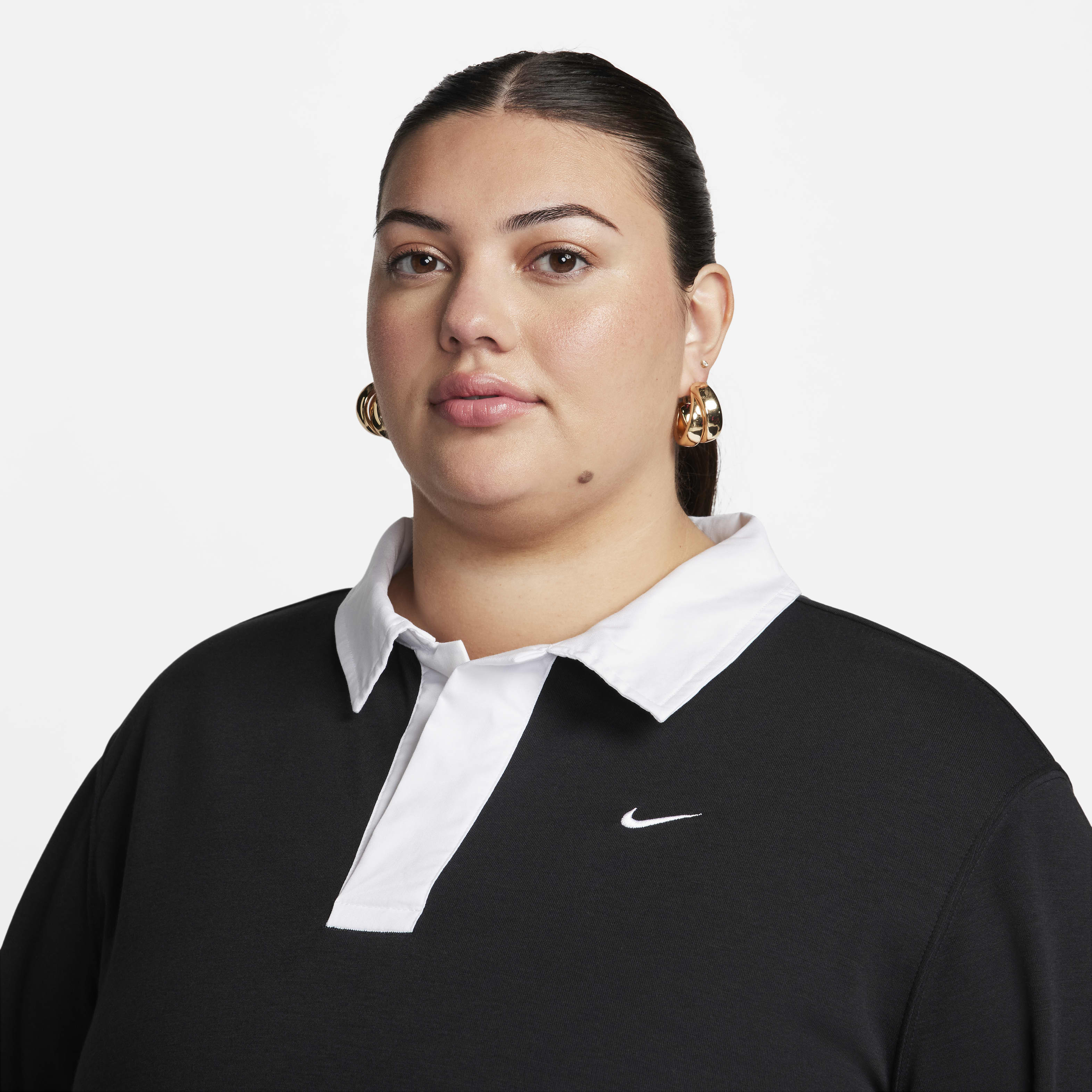 Nike Sportswear Essential Women's Oversized Long-Sleeve Polo (Plus Size)