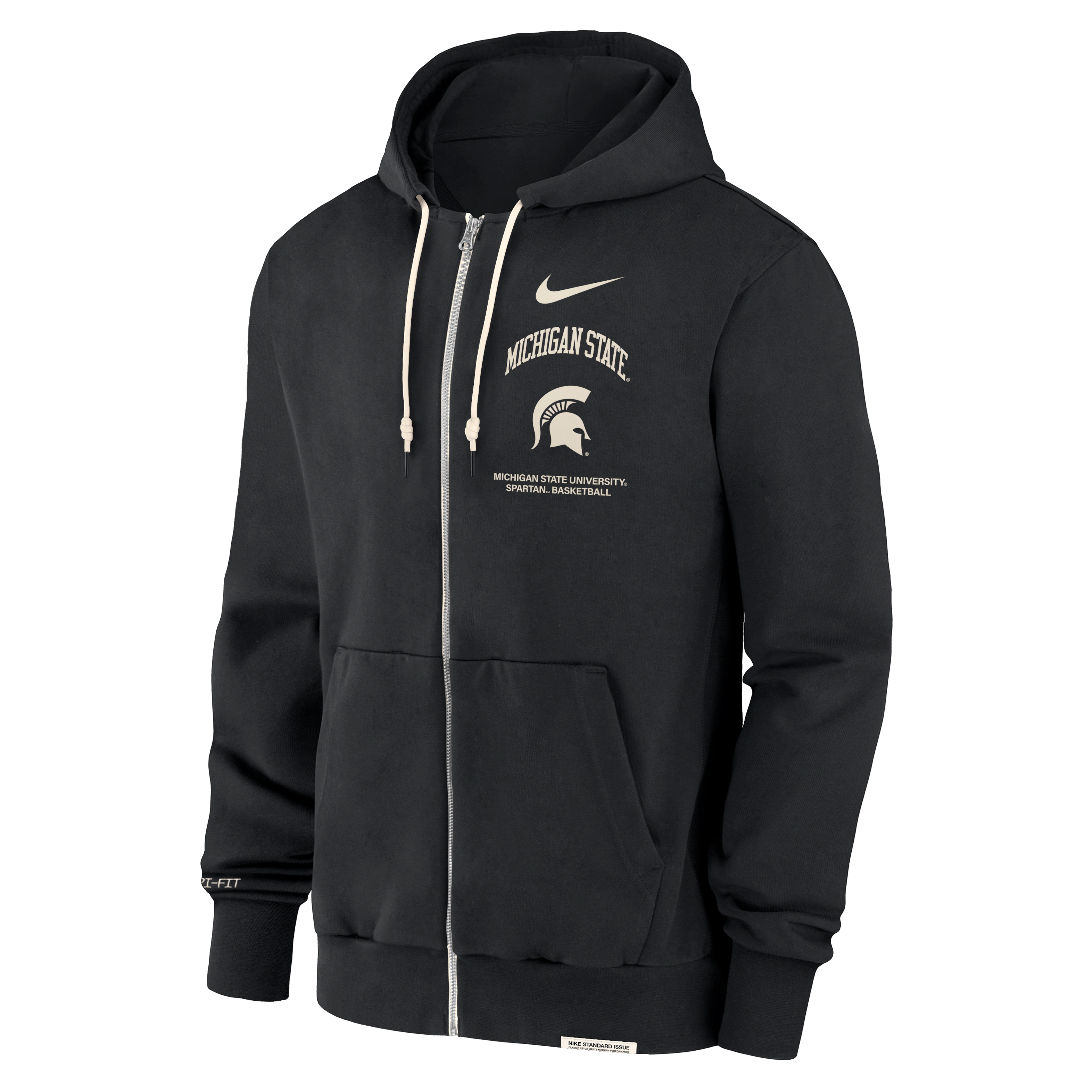 Michigan State Spartans On-Court Basketball Men’s Nike Dri-FIT College Full-Zip Hoodie