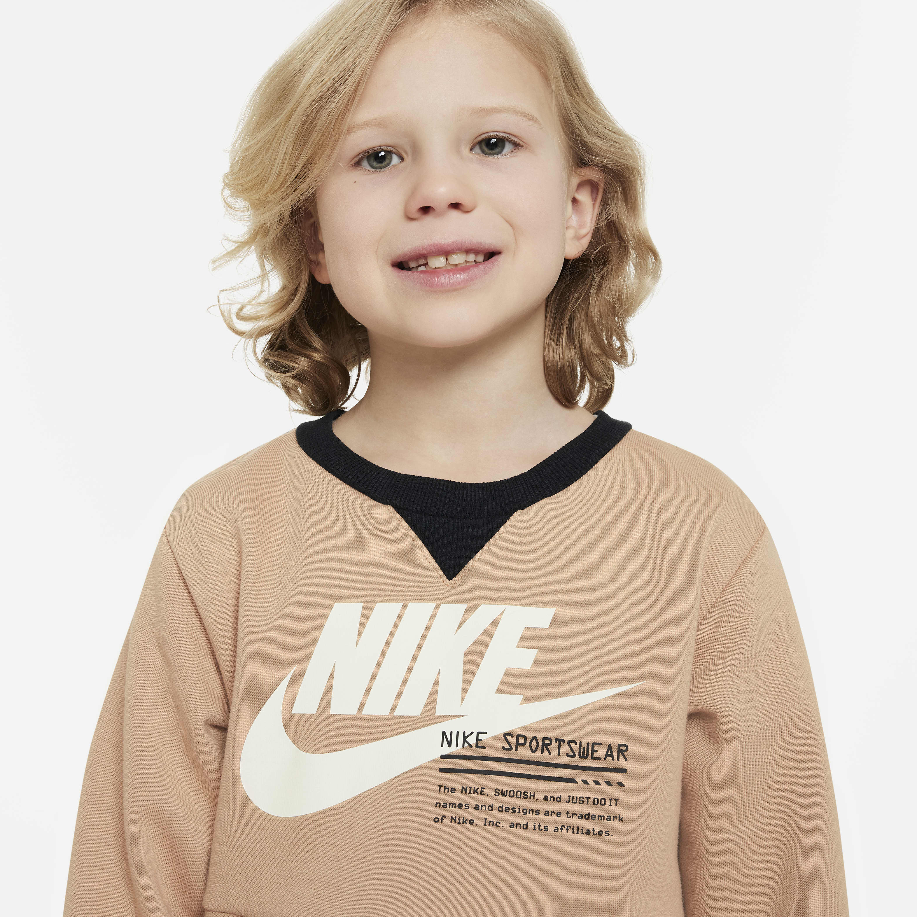 Nike Sportswear Paint Your Future Little Kids' French Terry Crew