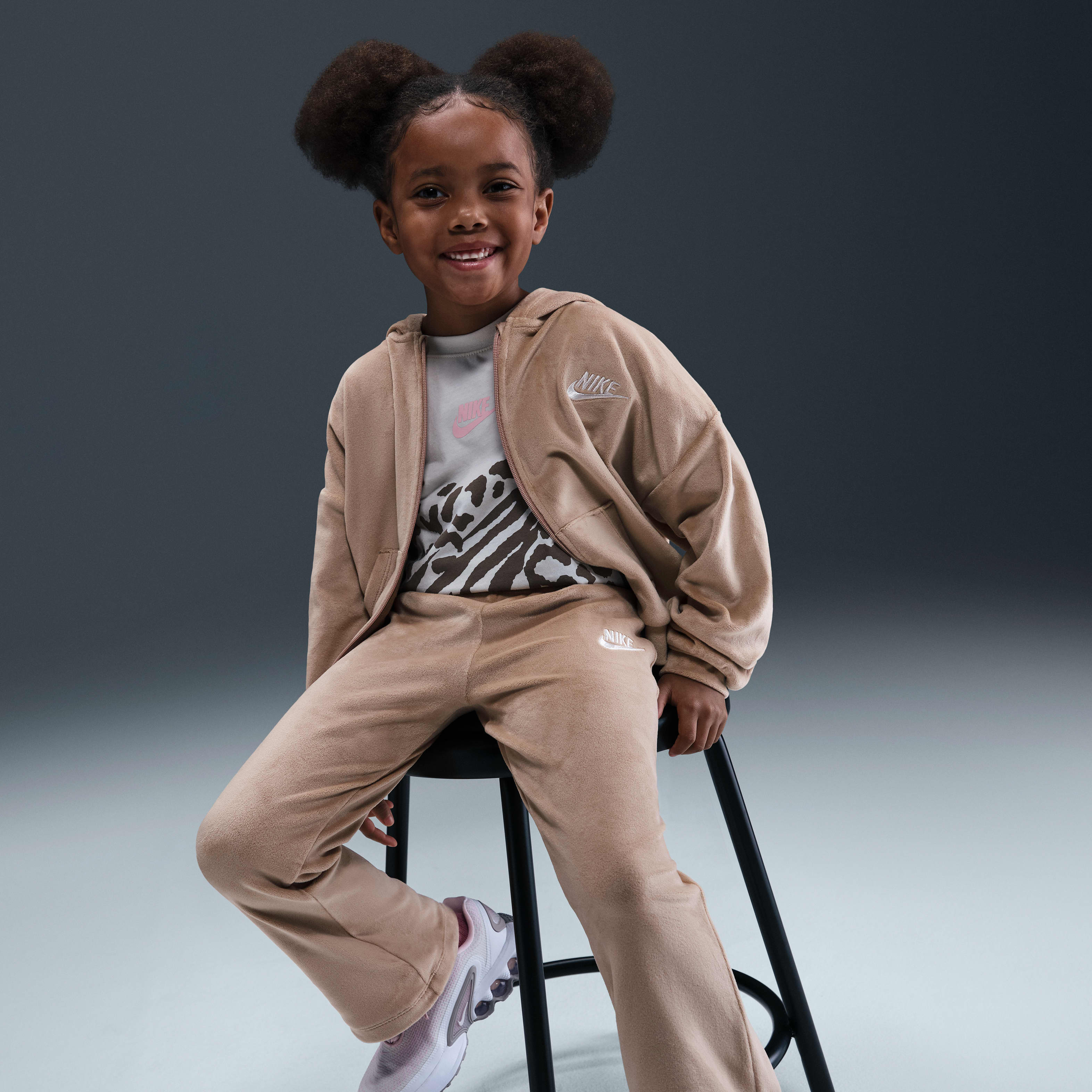 Nike Toddler 2-Piece Velour Flared Leggings Set