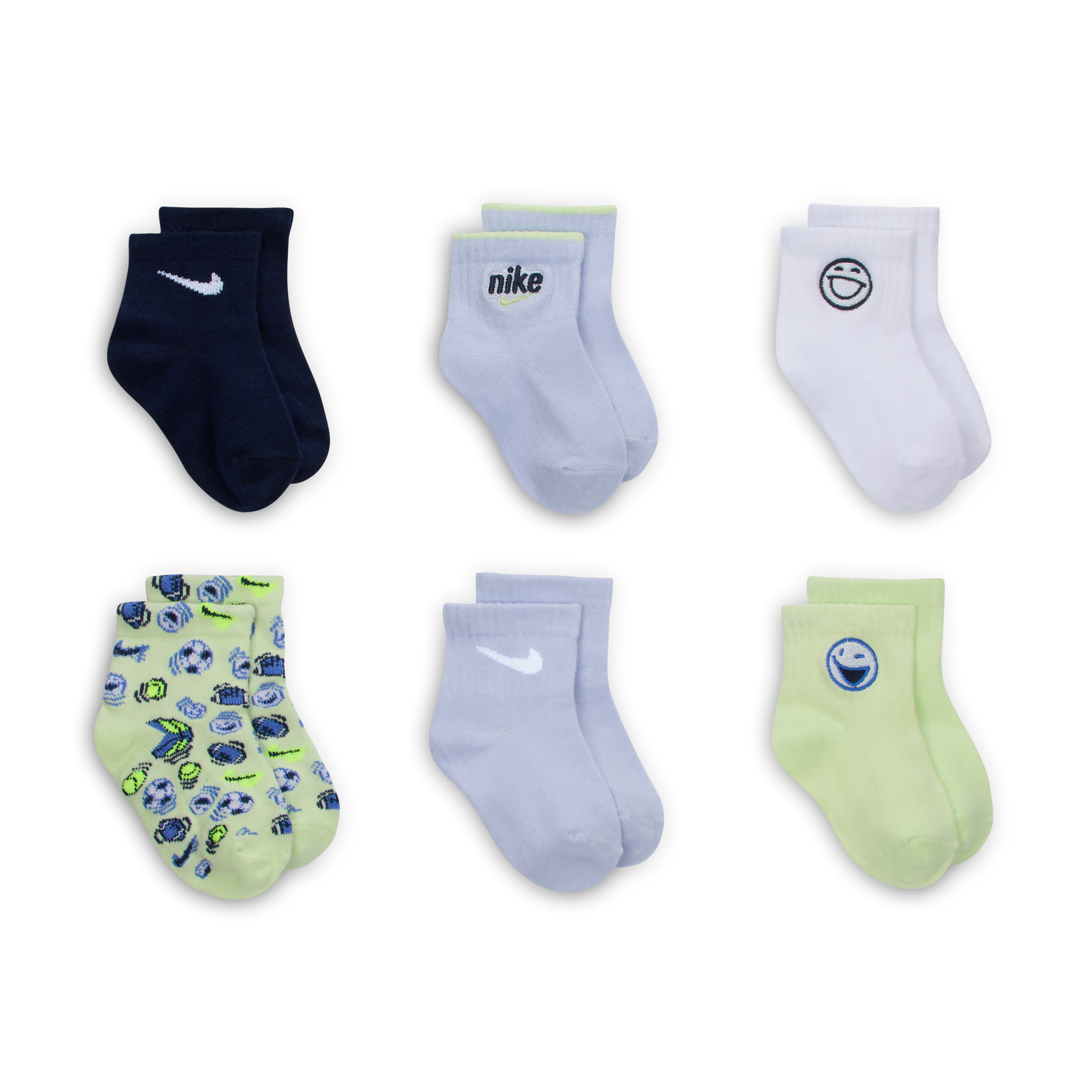 Nike Play For All Baby (0-9M) Infant Socks (6 Pairs)