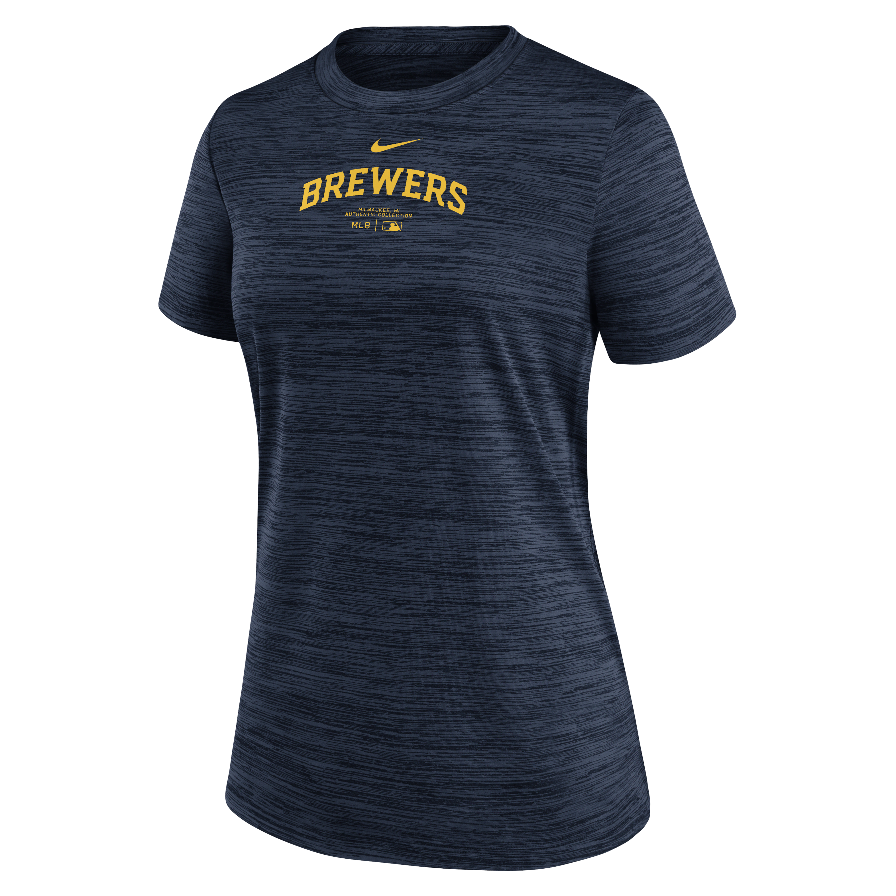 Milwaukee Brewers Authentic Collection Practice Velocity Women's Nike Dri-FIT MLB T-Shirt