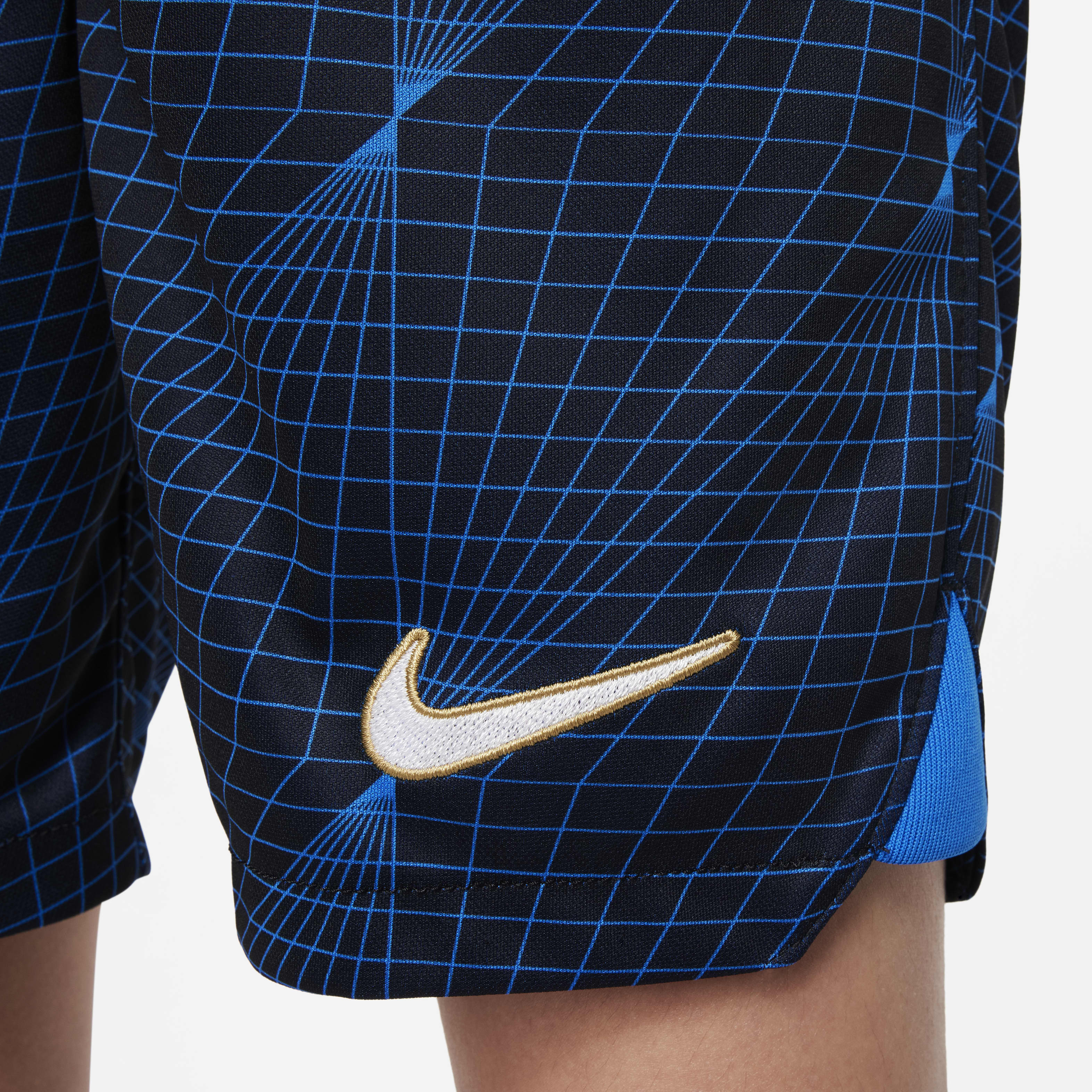 Chelsea FC 2023/24 Stadium Away Big Kids' Nike Dri-FIT Soccer Shorts