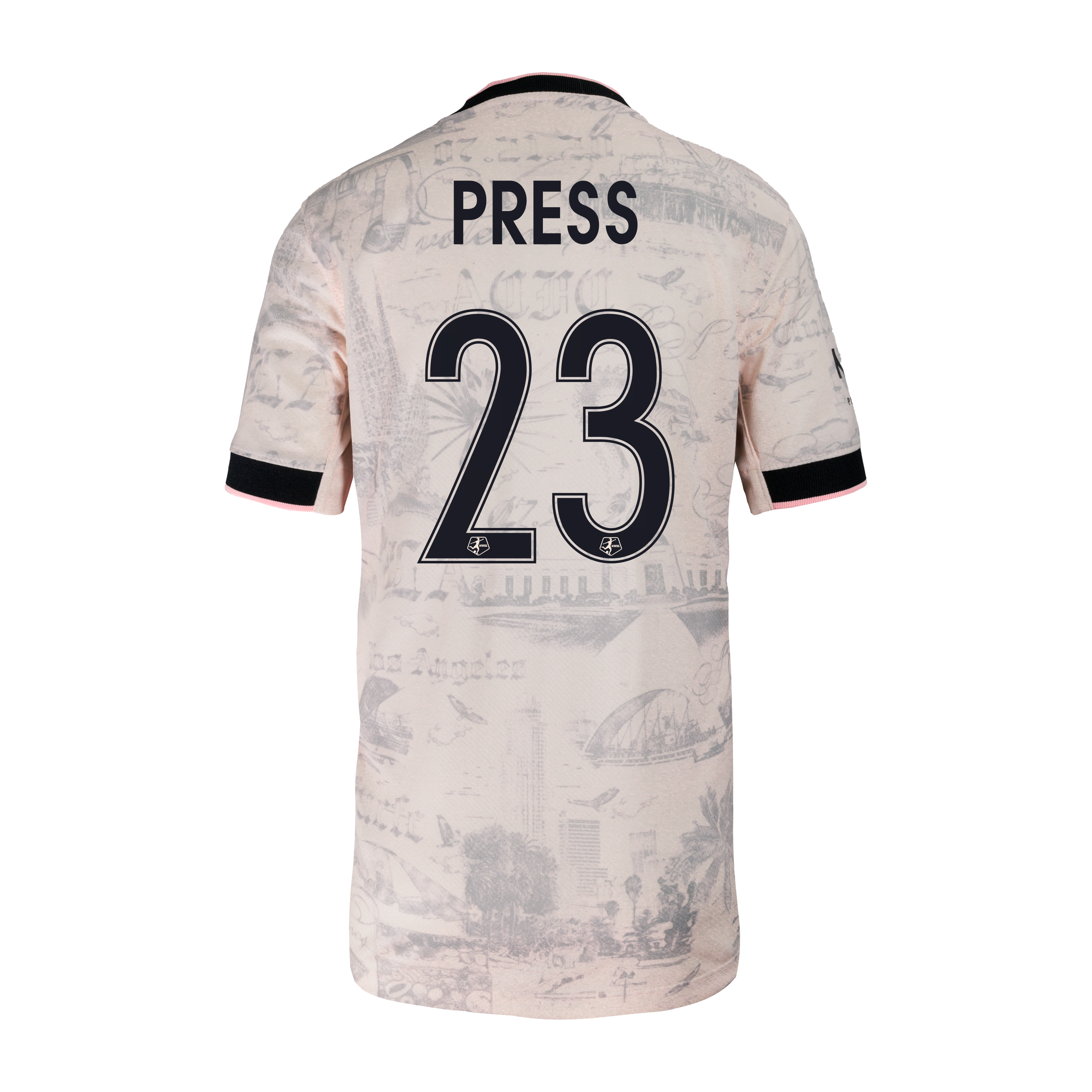 Christen Press Angel City FC 2025 Stadium Away Big Kids' Nike Dri-FIT NWSL Replica Jersey