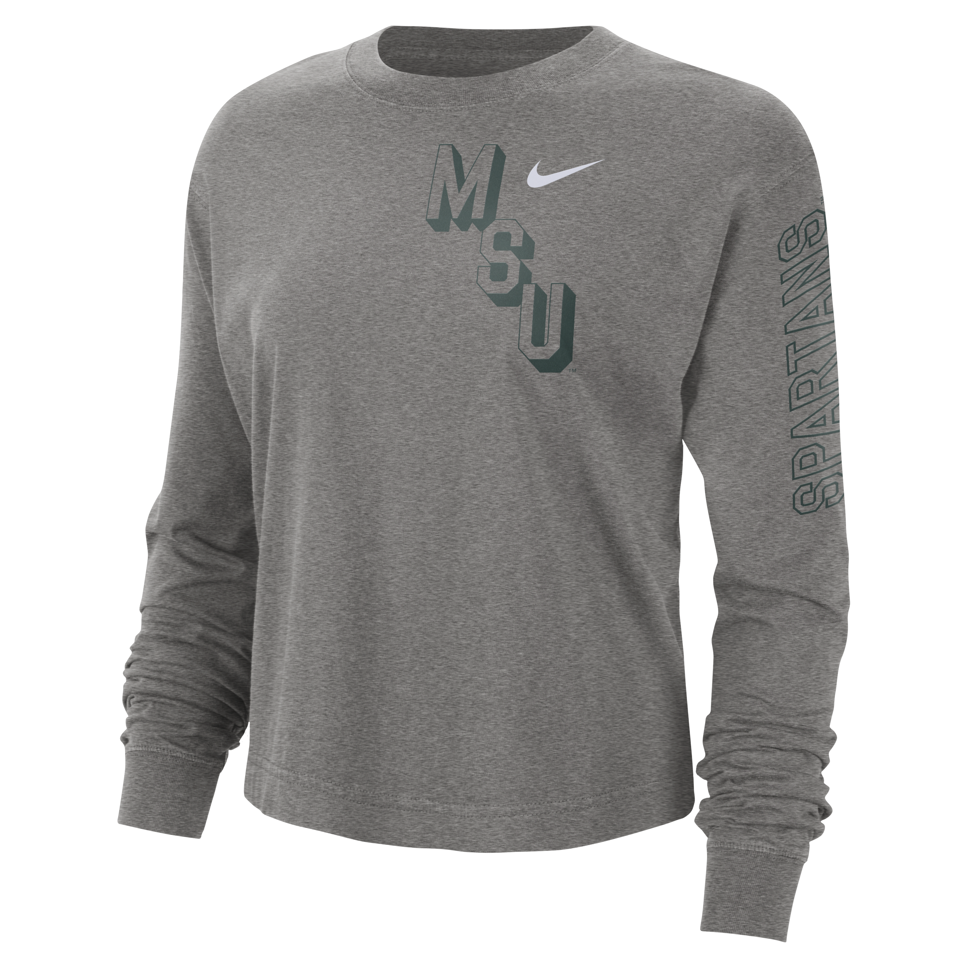 Michigan State Heritage Women's Nike College Boxy Crew-Neck T-Shirt