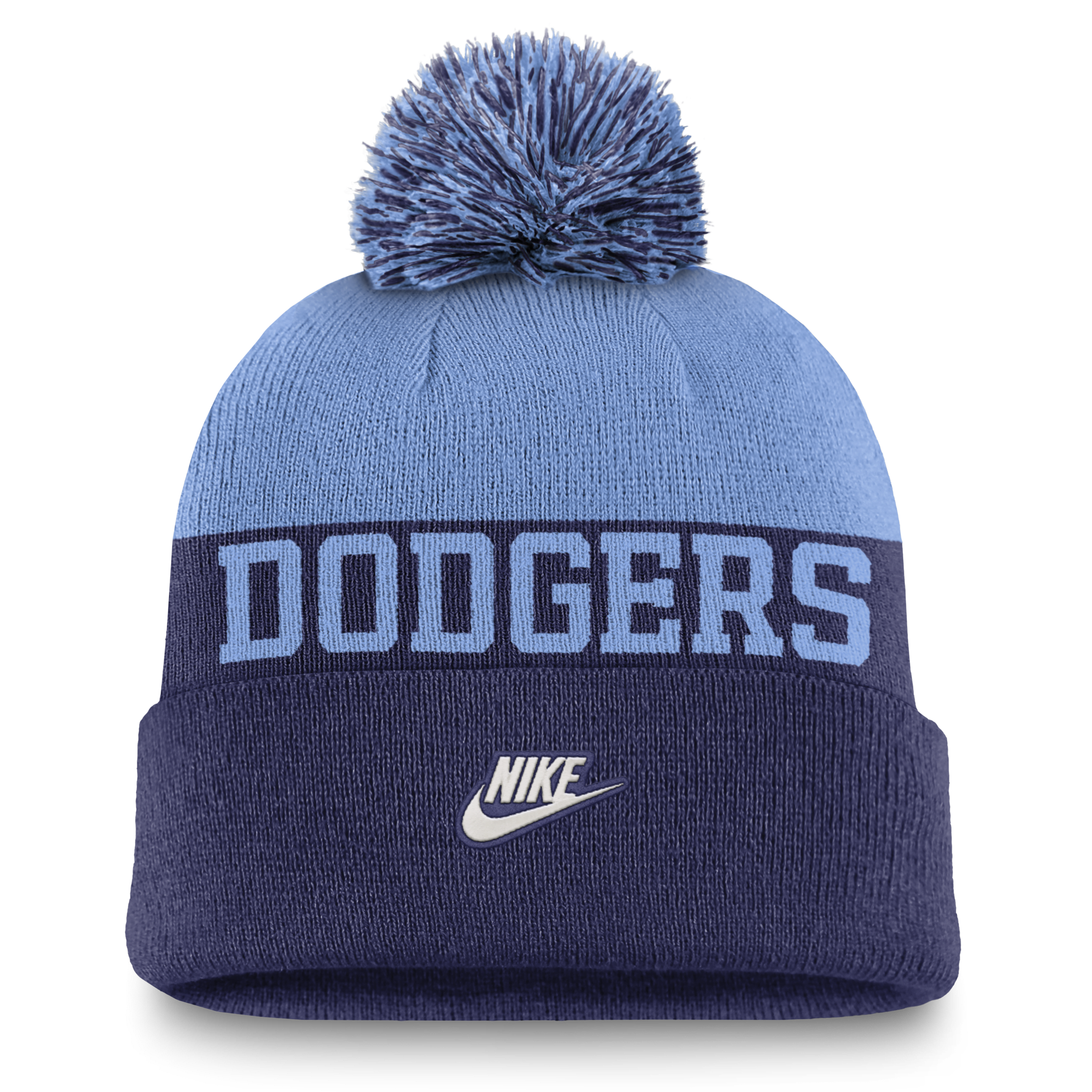 Brooklyn Dodgers Rewind Peak Men's Nike MLB Cuffed Pom Beanie