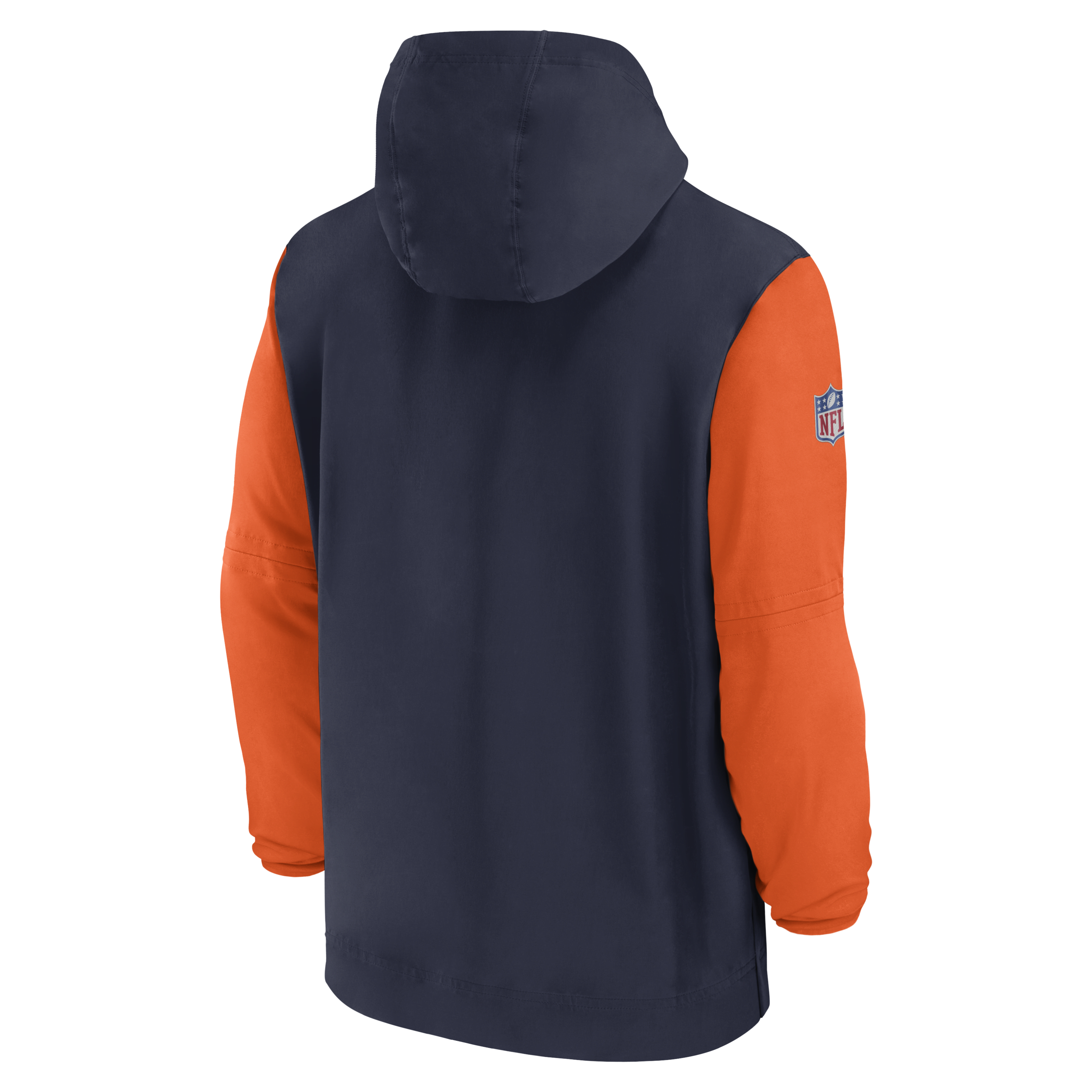 Denver Broncos Sideline Pre-Game Player Men's Nike NFL 1/2-Zip Hooded Jacket