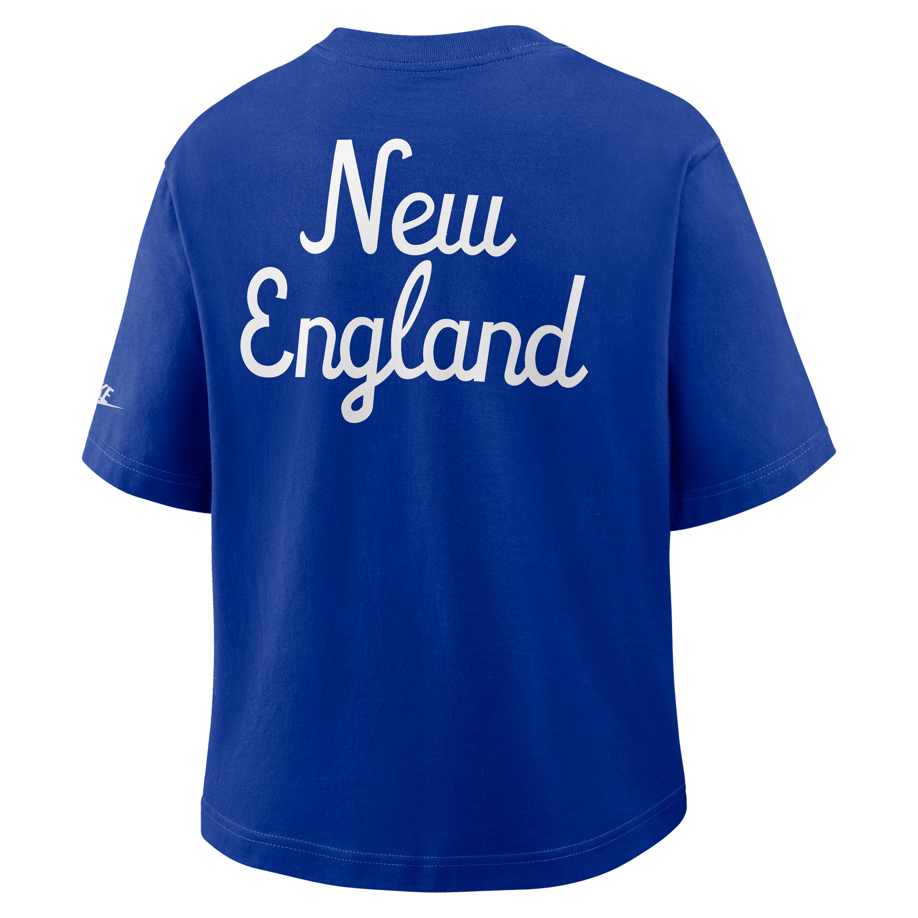 New England Patriots Rewind Pocket Boxy Women's Nike NFL T-Shirt